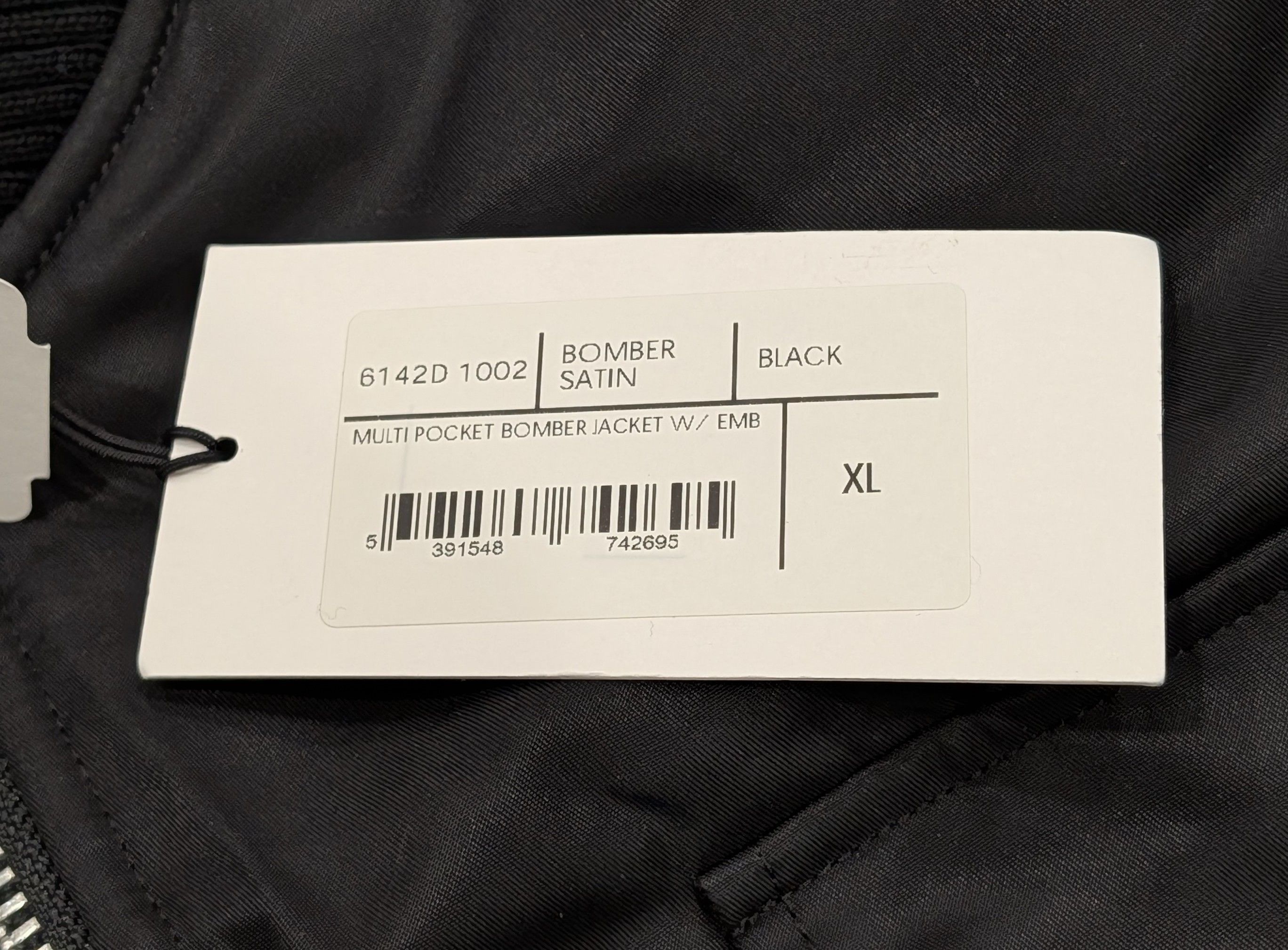 Simone Rocha SIMONE ROCHA Oversized Pocket Satin Bomber Jacket Black XL Size US XL / EU 56 / 4 - 10 Thumbnail