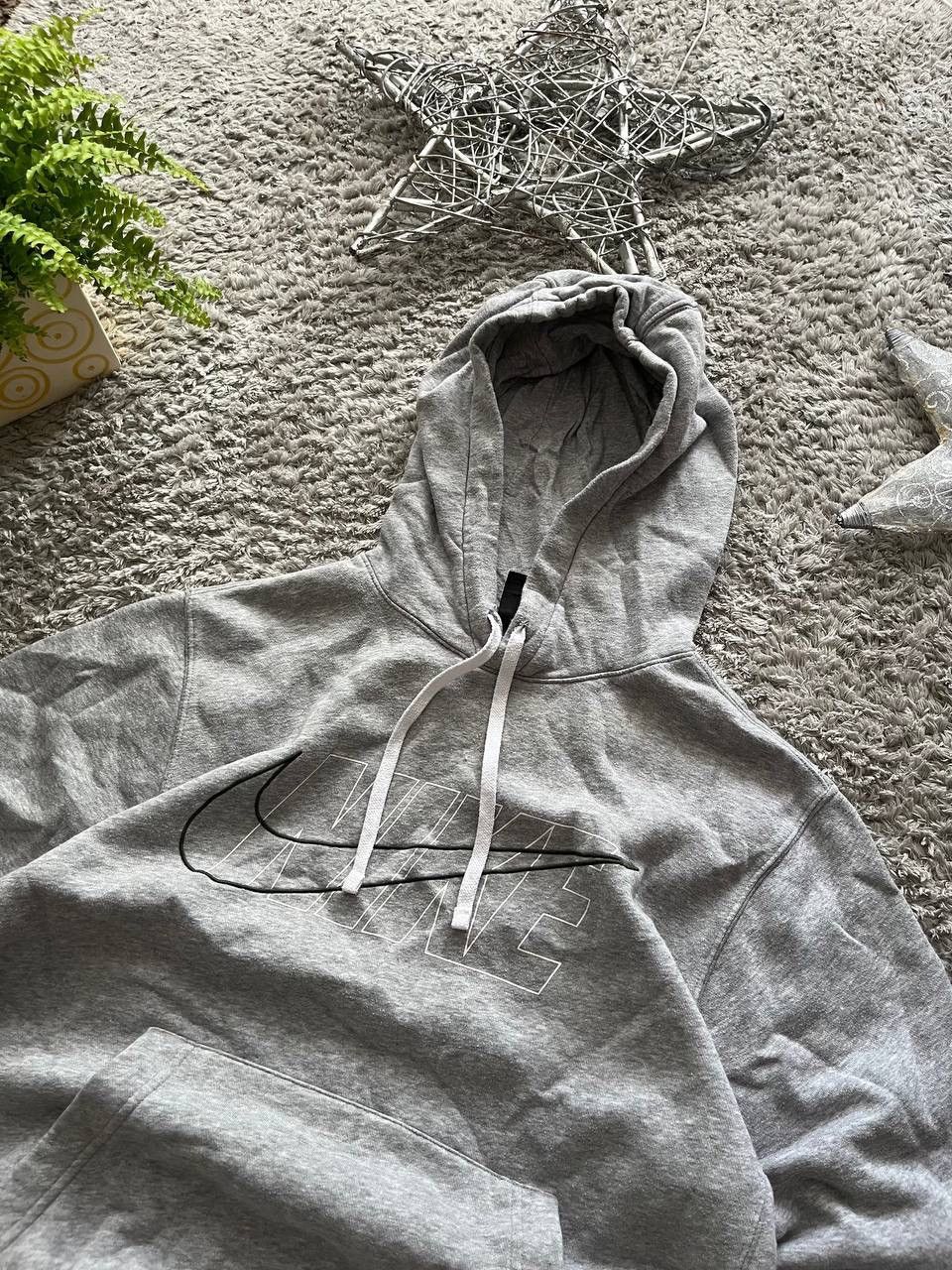 Nike × Vintage Nike Hoodie Big Logo 00s Vintage Drill Swoosh Size US S / EU 44-46 / 1 - 2 Thumbnail