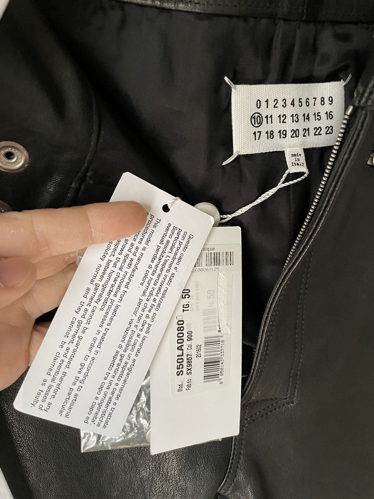 Maison Margiela Leather biker pants Size US 34 / EU 50 - 7 Thumbnail