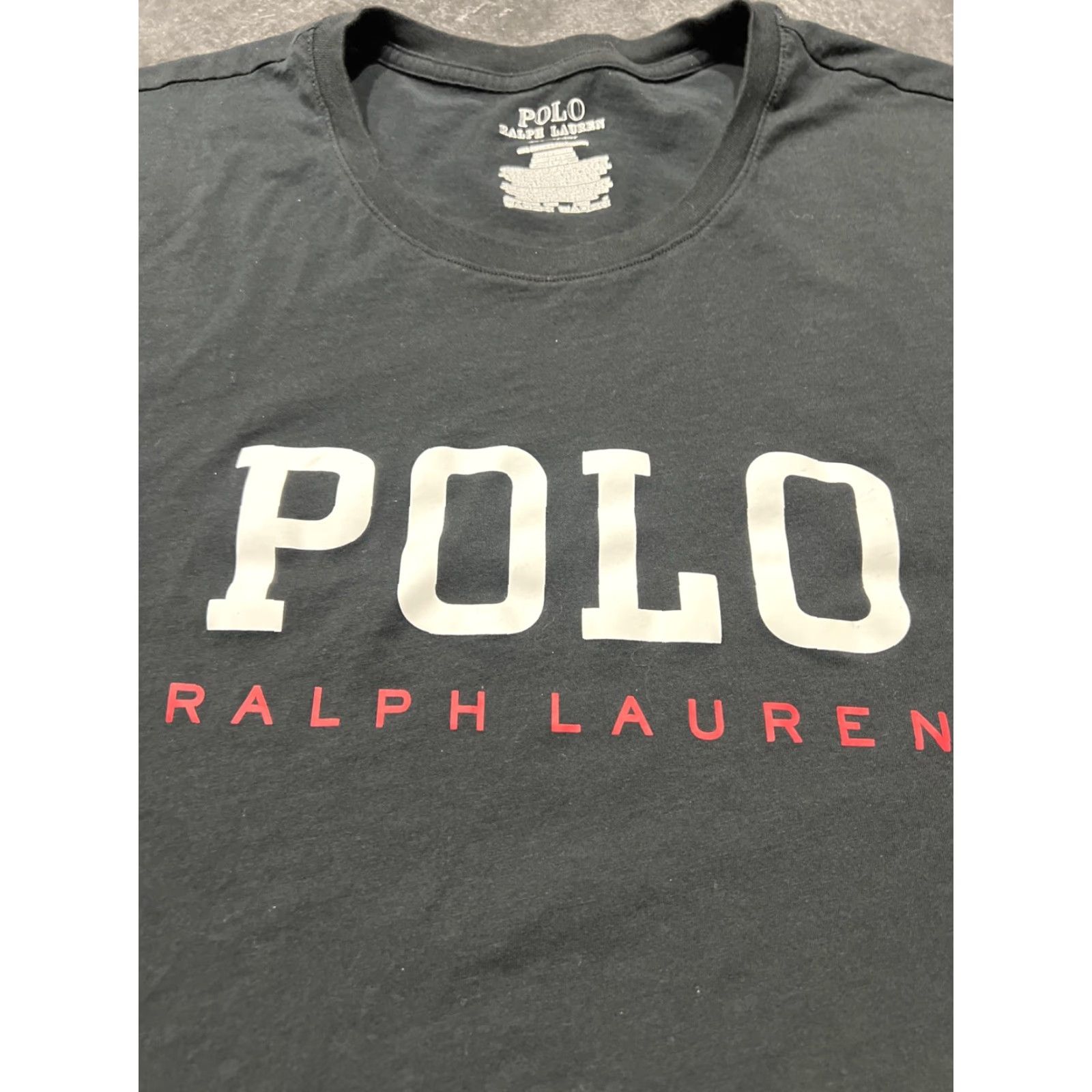 Polo Ralph Lauren VINTAGE Polo Ralph Lauren Shirt 4XL Mens Black Short Sleeve Classic Preppy Crew Neck Tee Size US XXL / EU 58 / 5 - 3 Thumbnail
