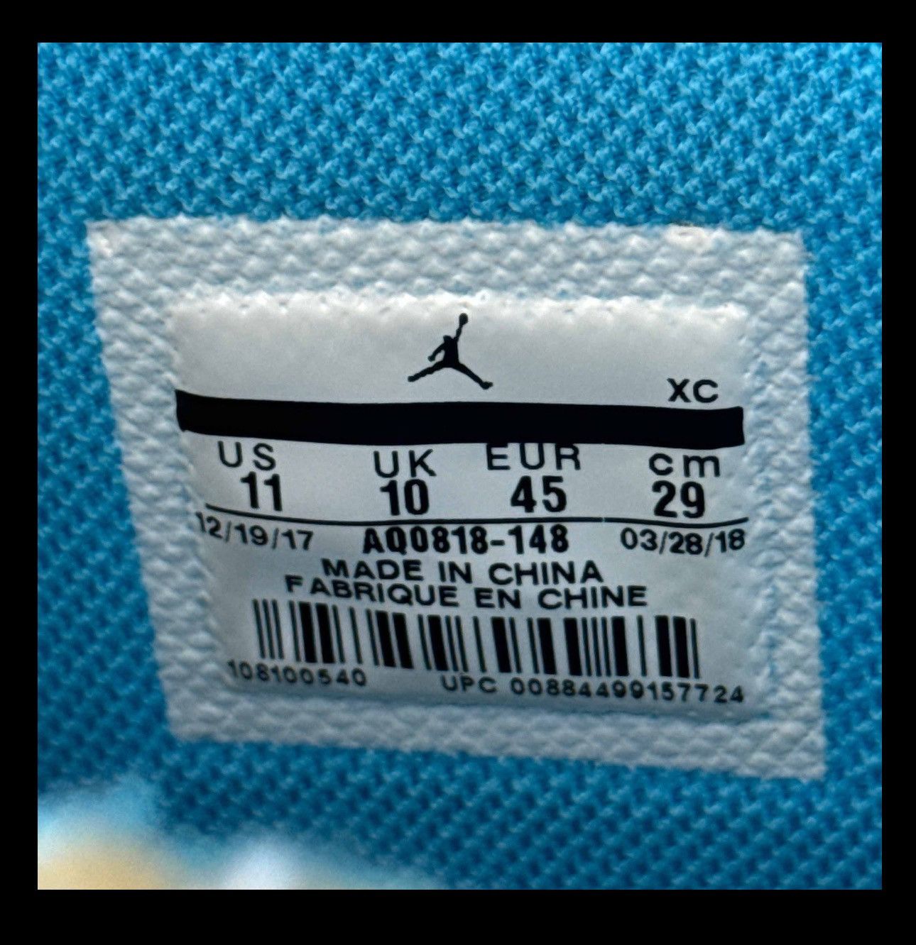 Nike Air Jordan 1 Retro High OG x Off-White ‘UNC’ Size US 11 / EU 44 - 6 Thumbnail
