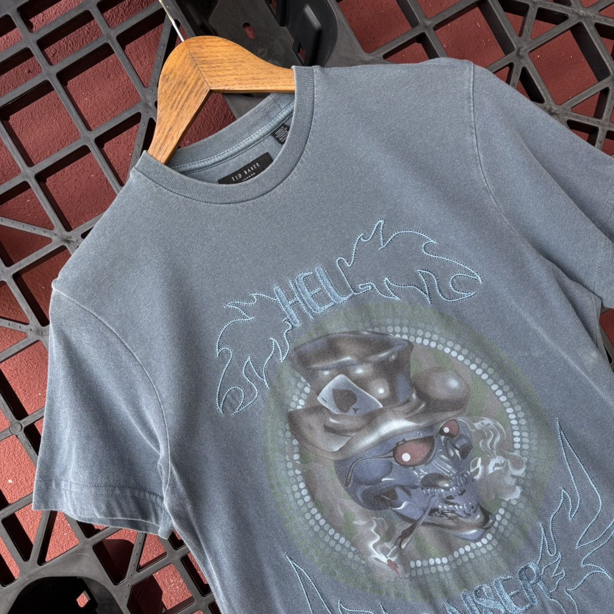 Ted Baker Embroidery Hell Raiser Ted Baker Hellstar Style Faded Look Size US S / EU 44-46 / 1 - 4 Thumbnail