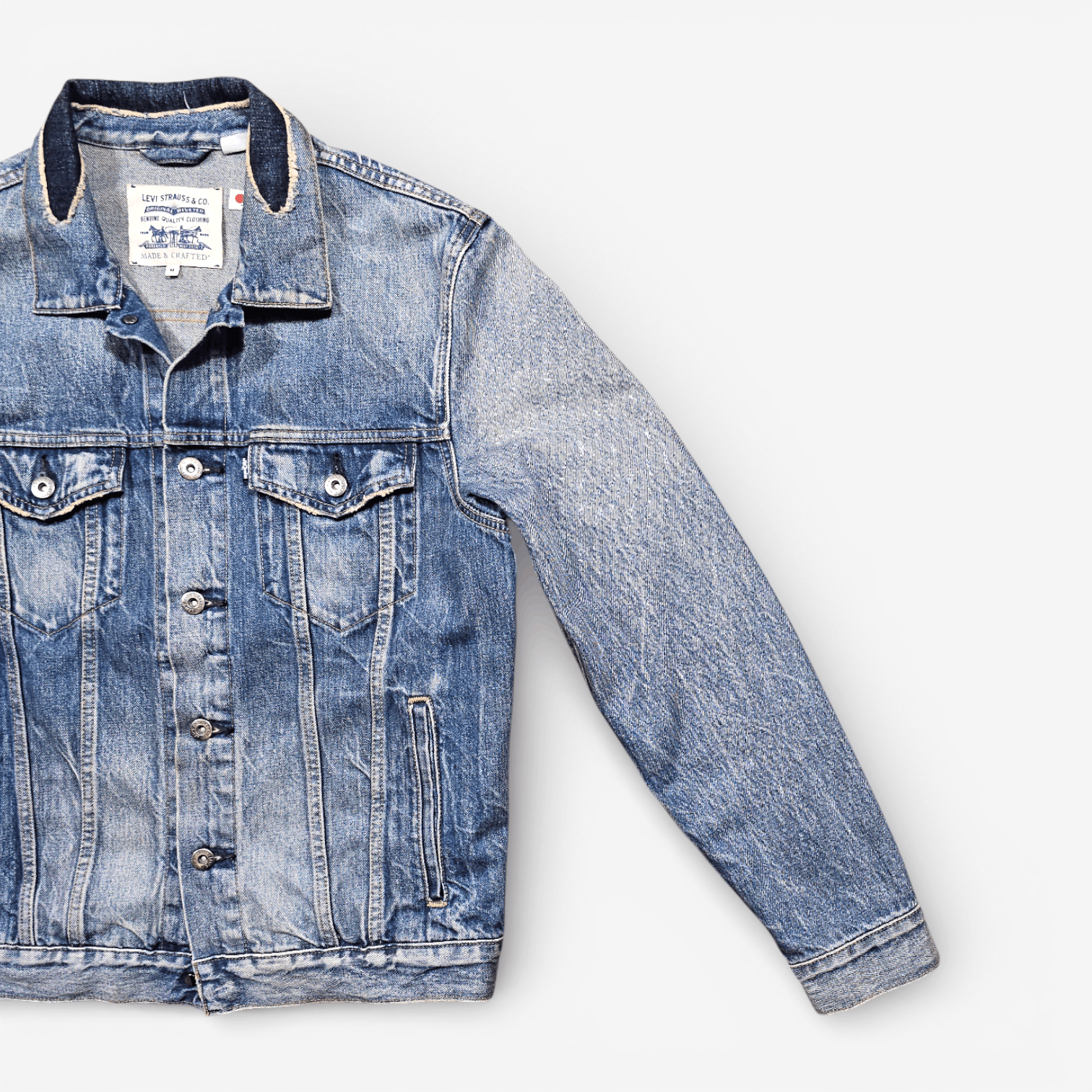Levi's Made & Crafted Levi's Made & Crafted Denim Trucker Jacket Made in Japan Size US M / EU 48-50 / 2 - 3 Thumbnail