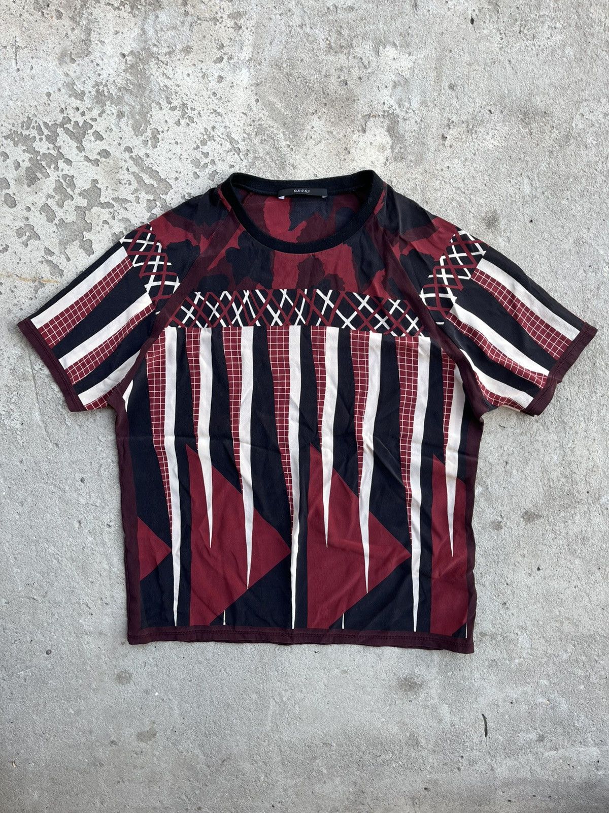 Gucci Gucci by Frida Giannini Silk Abstract Pattern T-shirt Tee Size US M / EU 48-50 / 2 - 1 Thumbnail