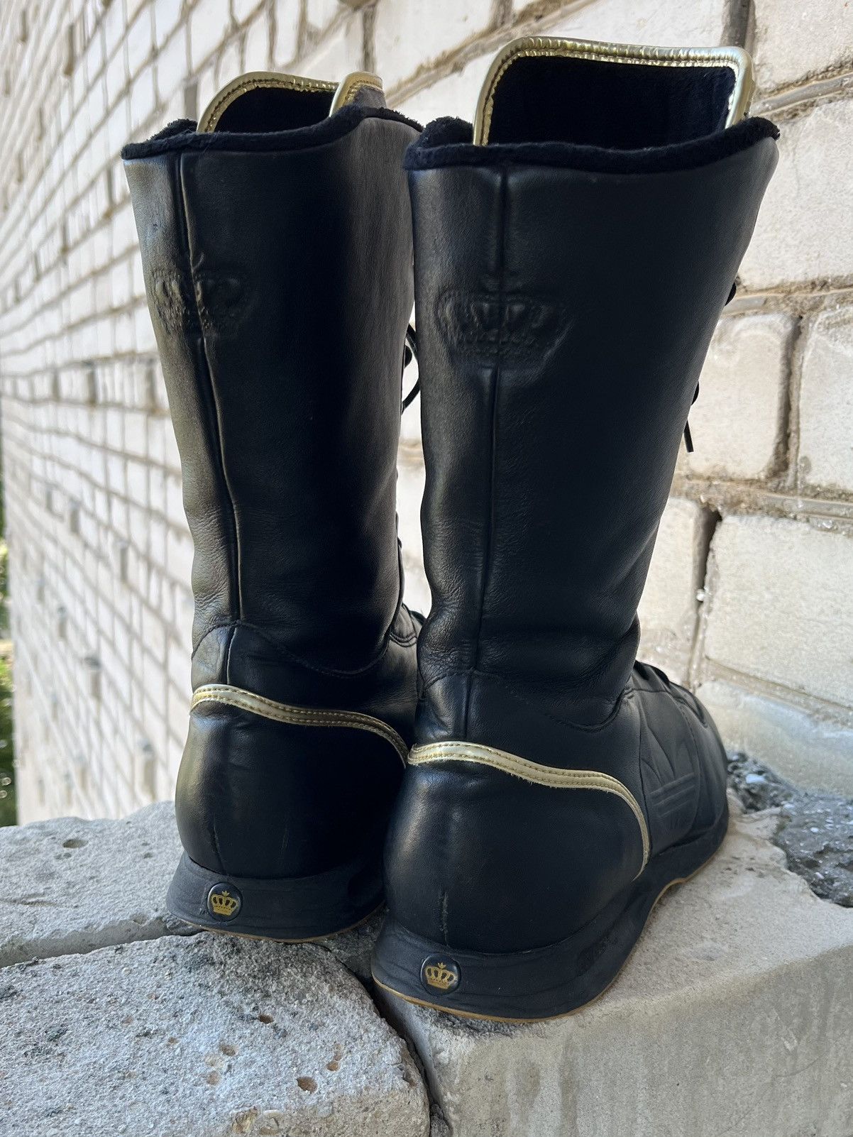 Vintage High Leather Boots Rare Adidas Respect M.E. Missy Elliot Size US 10 / EU 43 - 4 Thumbnail