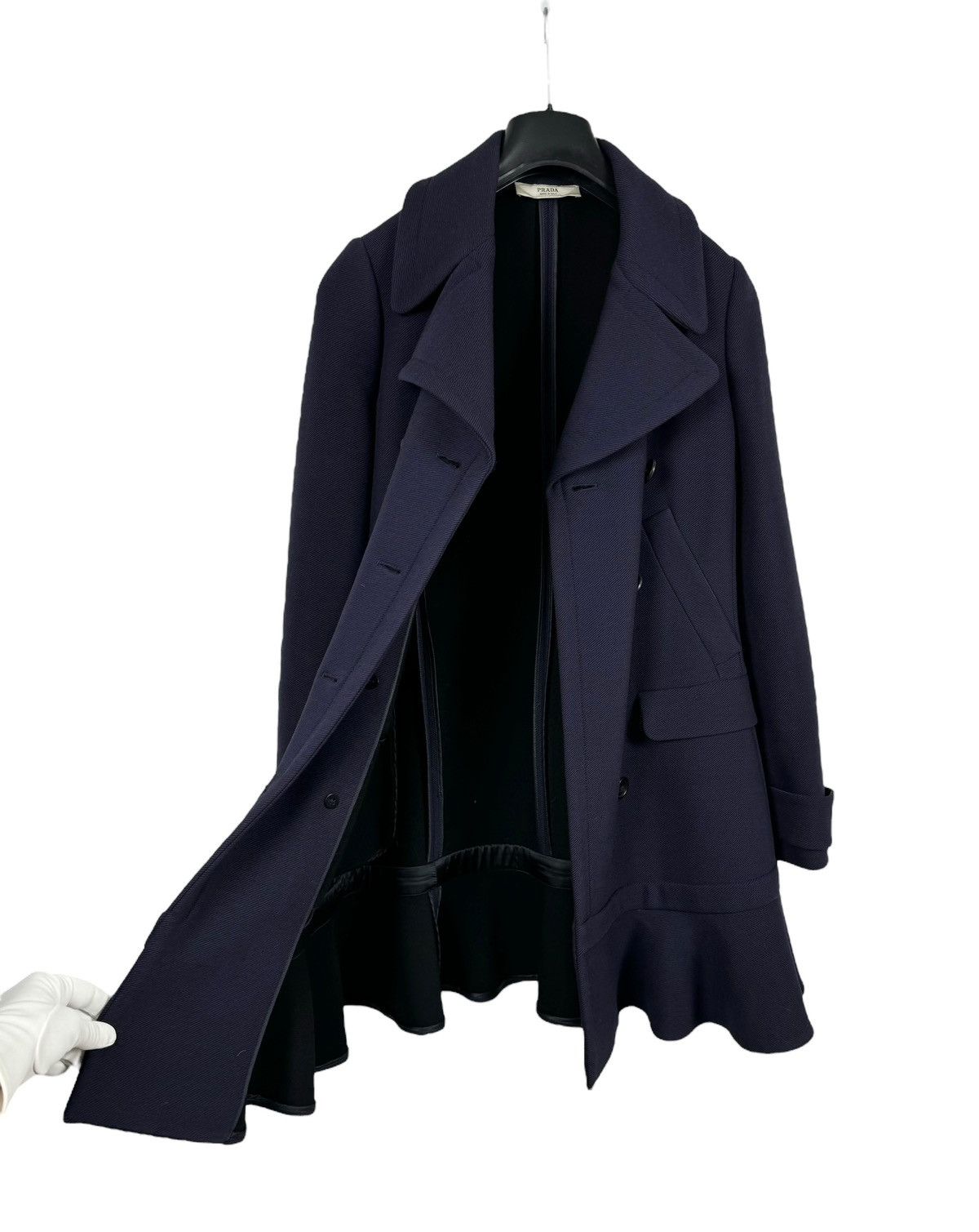 Prada Prada Virgin Wool Coat Basque size 40 Size S / US 4 / IT 40 - 16 Thumbnail