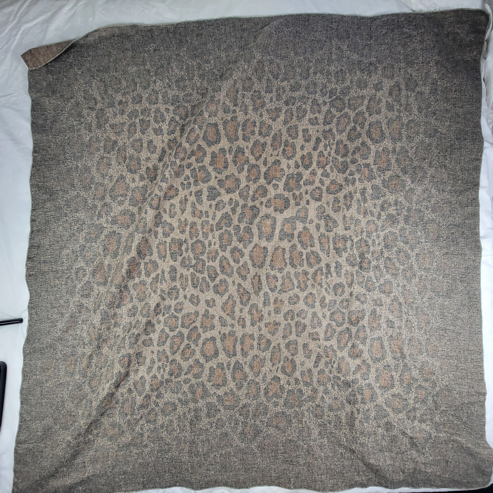Anthropologie Anthropologie Faded Leopard Print Throw Blanket Winter Warm Size ONE SIZE - 2 Thumbnail