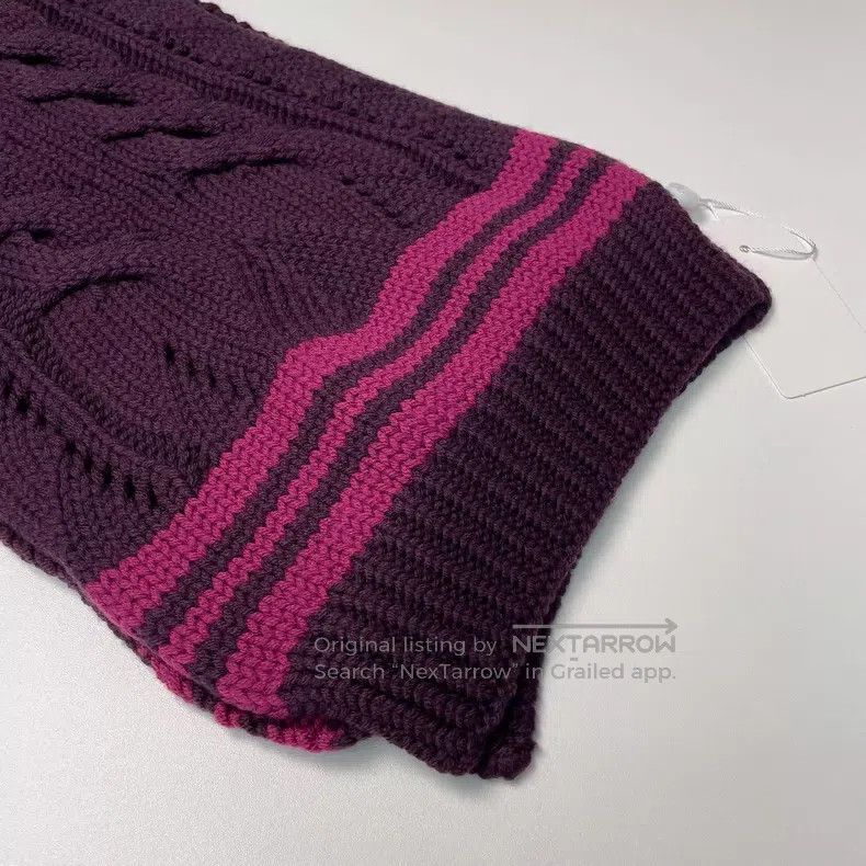 Louis Vuitton Louis Vuitton Purple Multi-Element Logo Wool Woven Scarf Size ONE SIZE - 6 Thumbnail