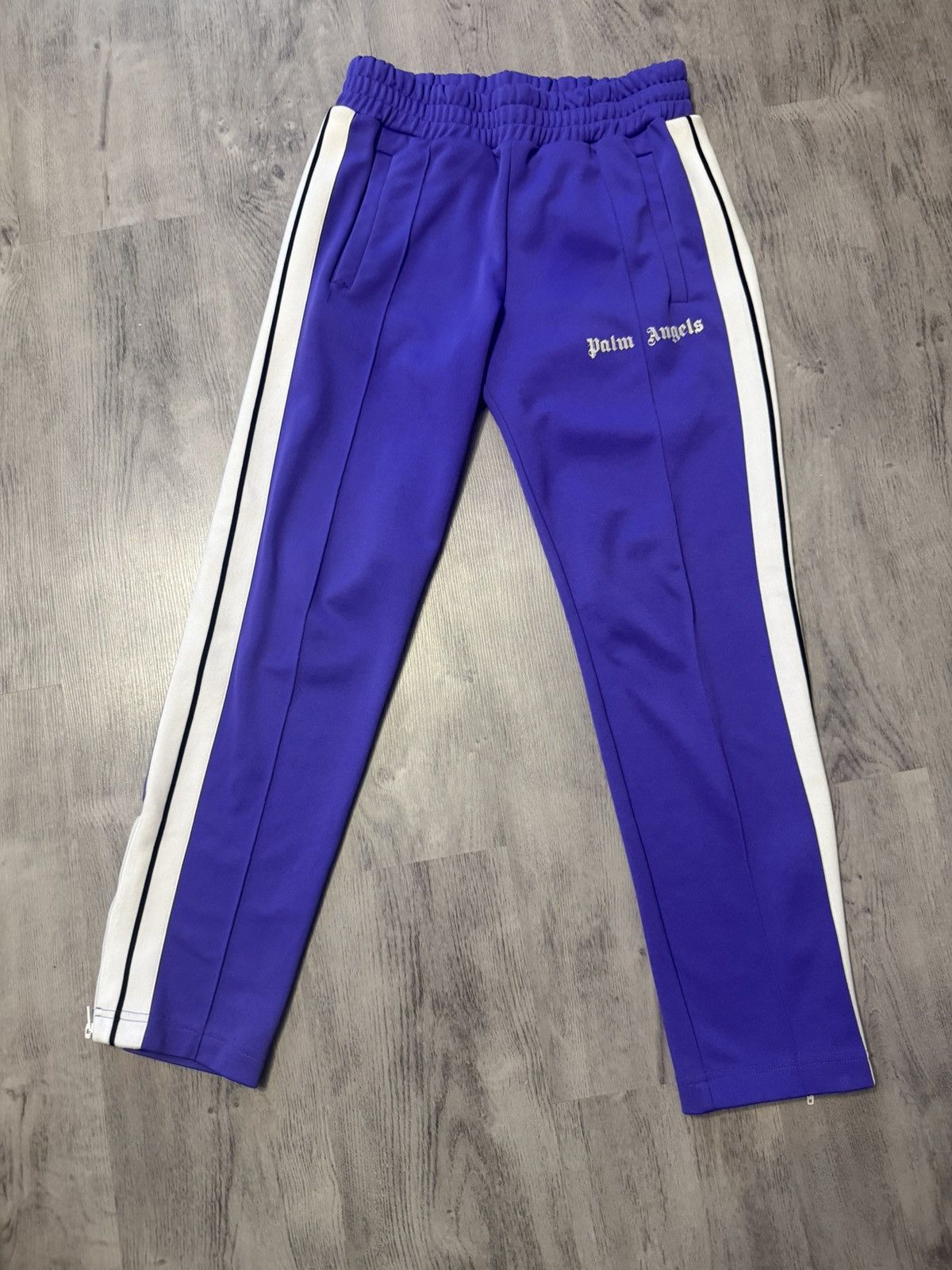 Palm Angels Palm Angels Purple Track Pants Trousers Sweatpants Size US 31 - 1 Thumbnail