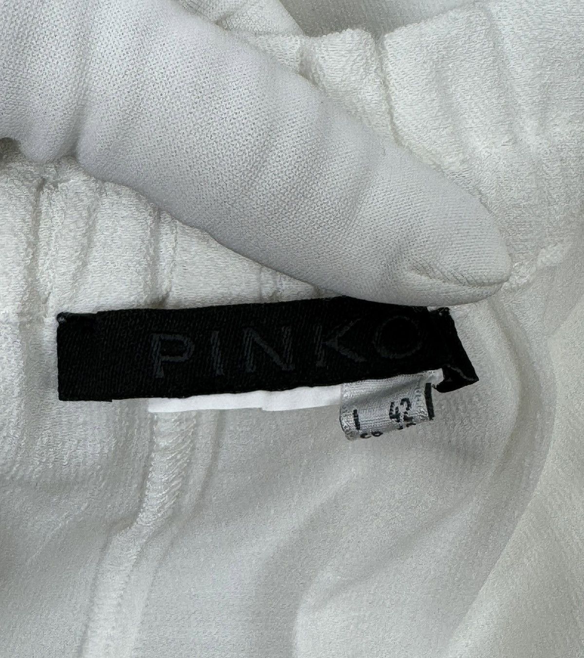 Pinko Pinko White Cotton-Viscose Sweatpants size IT42 Size 28" / US 6 / IT 42 - 9 Thumbnail