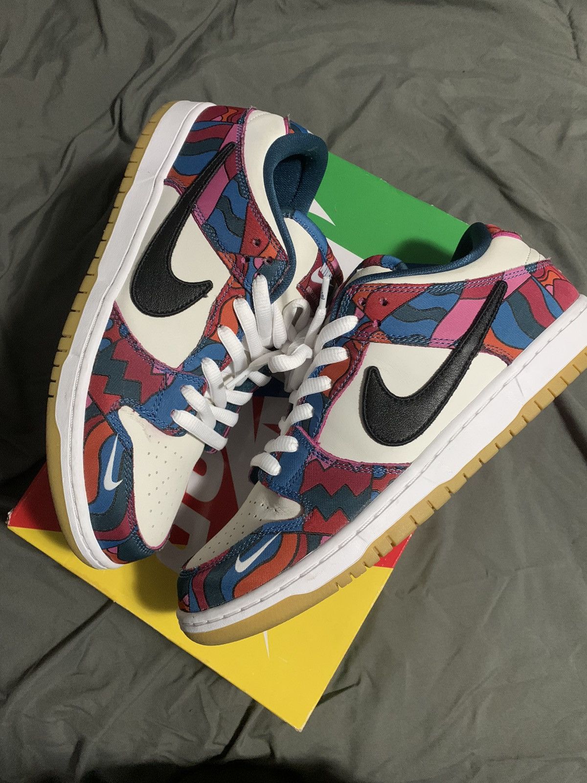 Nike Parra x nike dunk low abstract art | Grailed