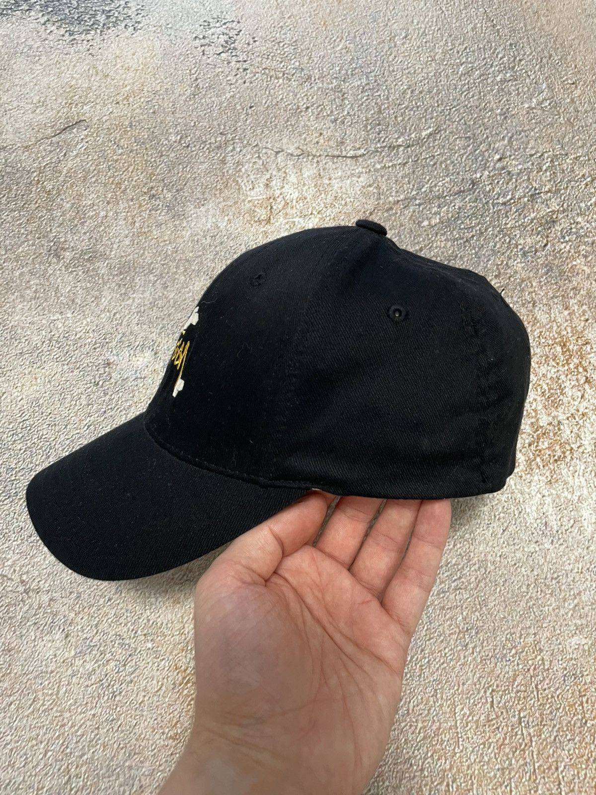 Stussy Vintage Stussy Big Center Logo Black Cap Size ONE SIZE - 4 Thumbnail