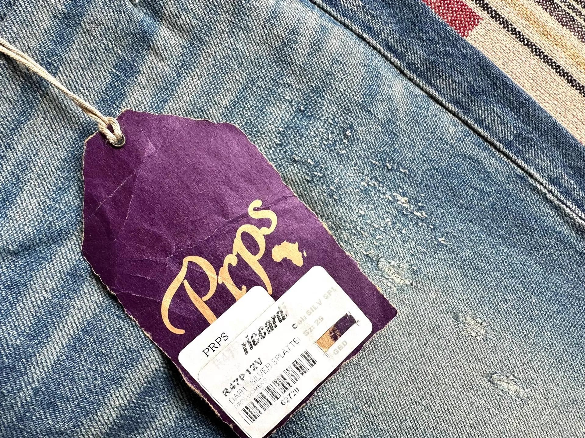 Prps Prps Purple R47P12V Washed Spray Distressed Unisex 24,29 Size 24" / US 00 / IT 34 - 9 Thumbnail