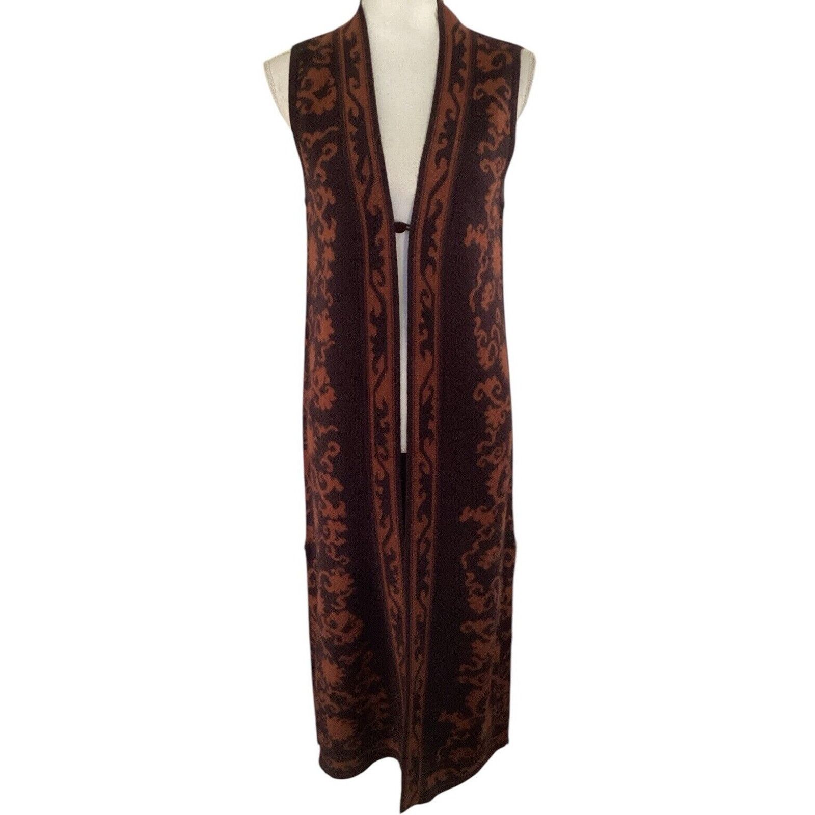 Other Peruvian Connection Baby Alpaca Wool Long Waistcoat Sz S Size S / US 4 / IT 40 - 8 Thumbnail