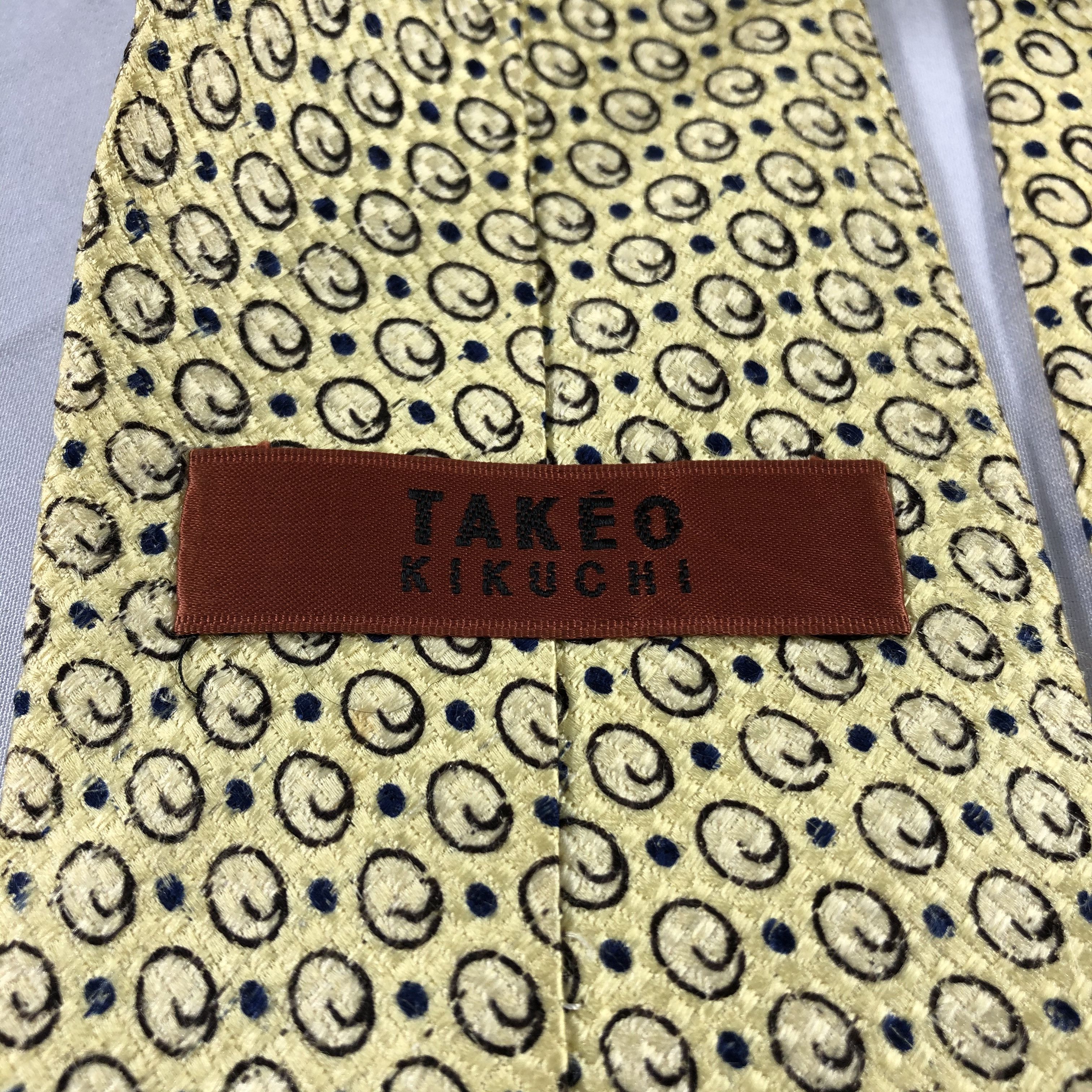 Japanese Brand × Takeo Kikuchi × Vintage Takeo Kikuchi Silk Neck Ties T107 Size ONE SIZE - 3 Thumbnail