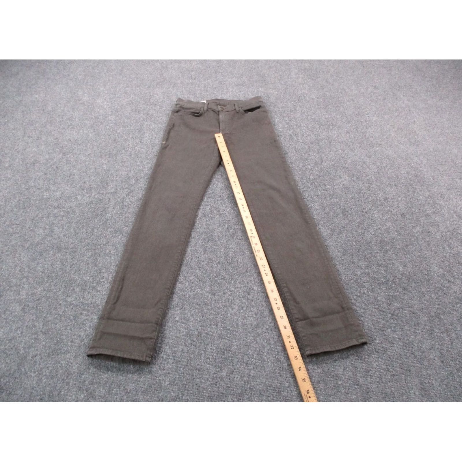 Imogene + Willie Imogene & Willie Pants Womens XS Gray Slim Trouser Canvas Straight Cropped USA Made Size 26" / US 2 / IT 38 - 3 Thumbnail