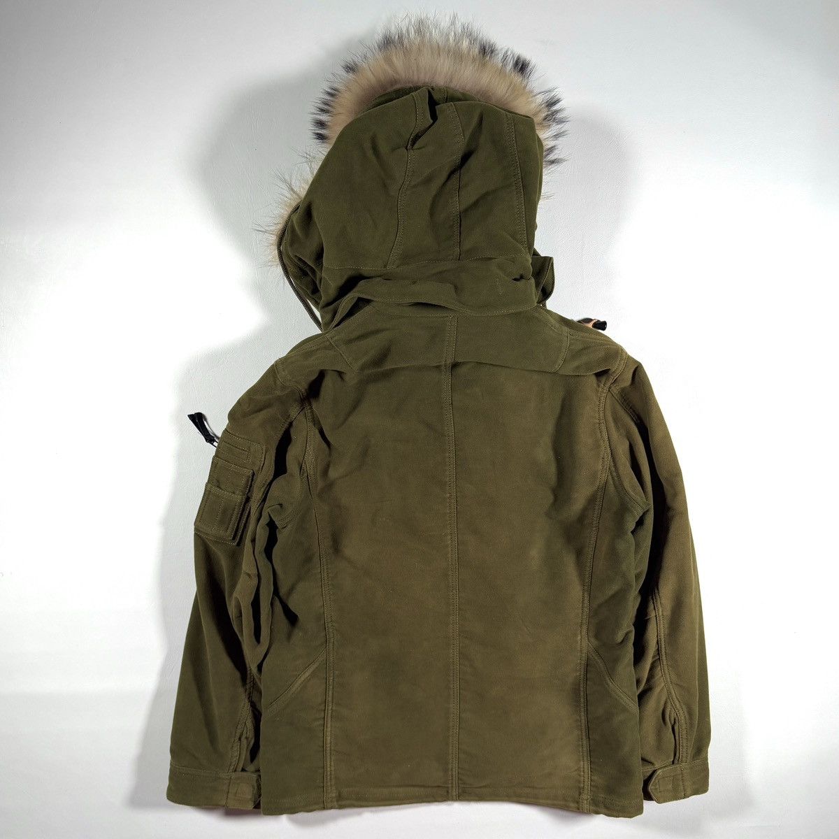 291295=Homme 291295 = Homme Raccoon Fur Parka Size US S / EU 44-46 / 1 - 3 Thumbnail