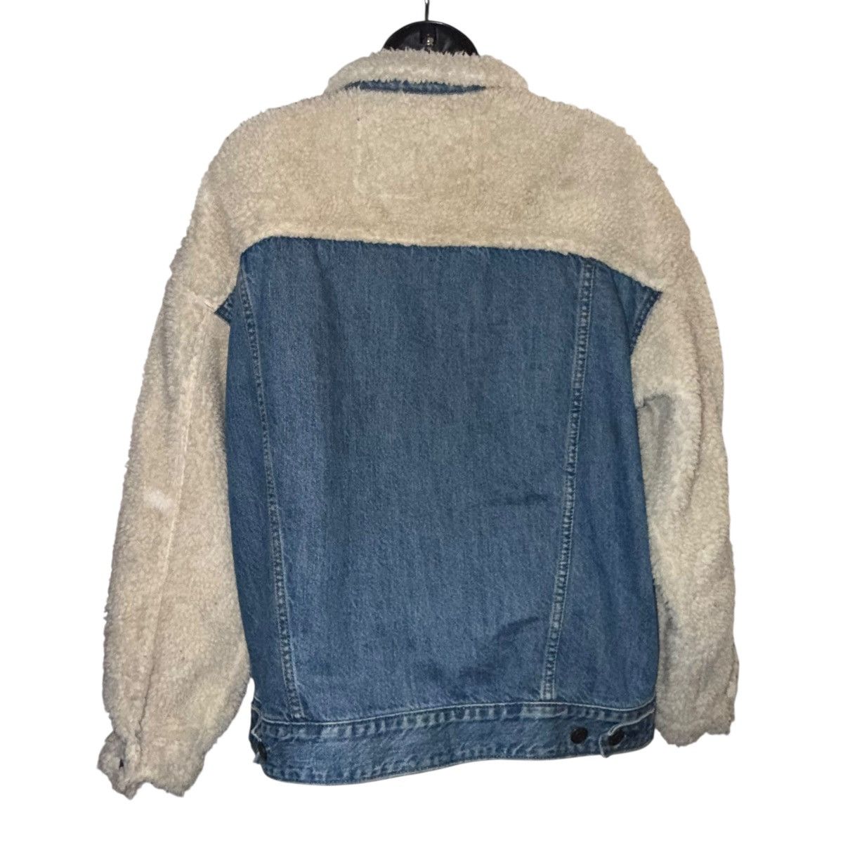 American Eagle Outfitters American Eagle Sherpa fleece denim jacket Size XS / US 0-2 / IT 36-38 - 6 Thumbnail