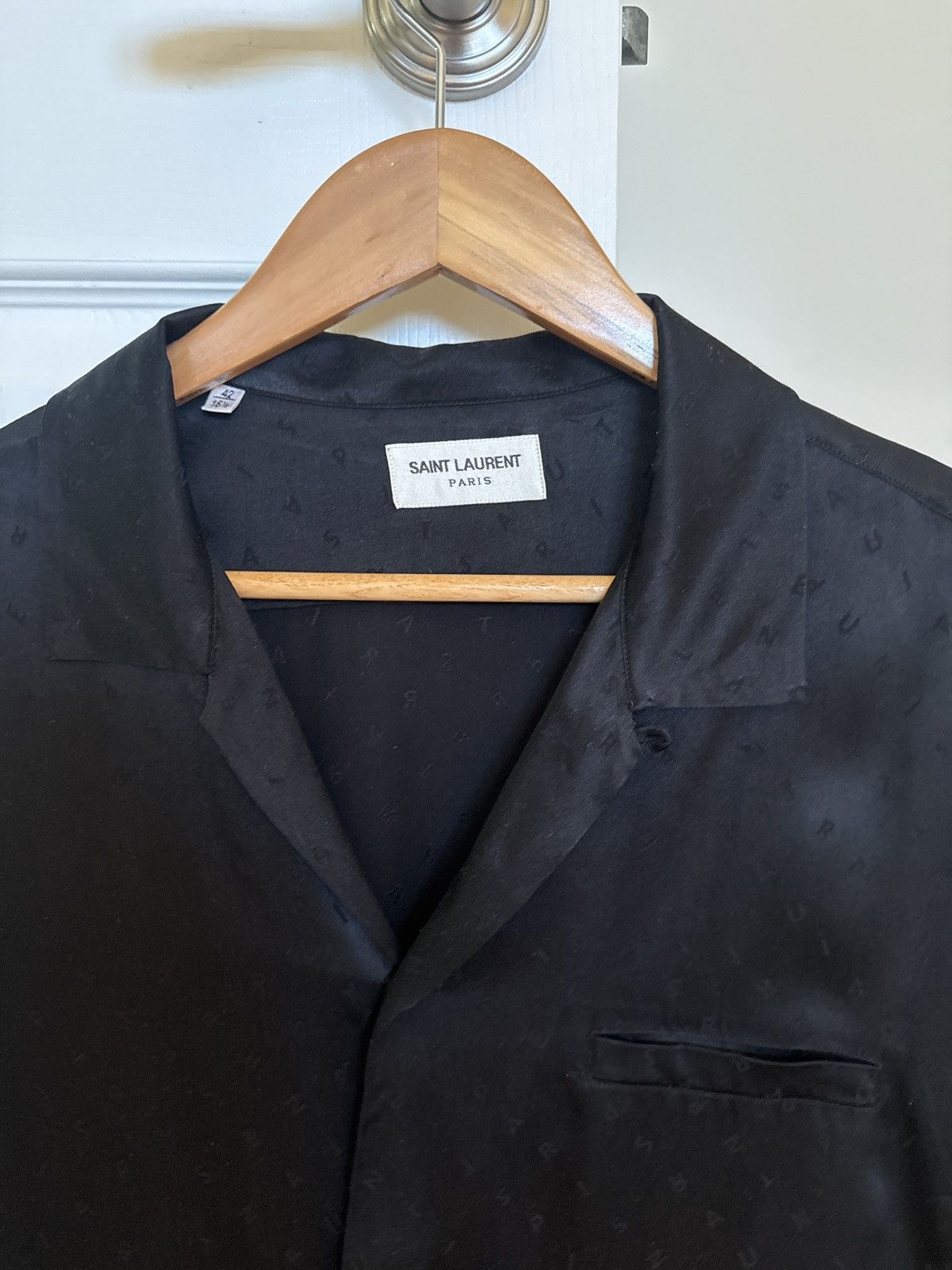 Saint Laurent Paris Saint Laurent Silk Shirt Size US L / EU 52-54 / 3 - 2 Thumbnail