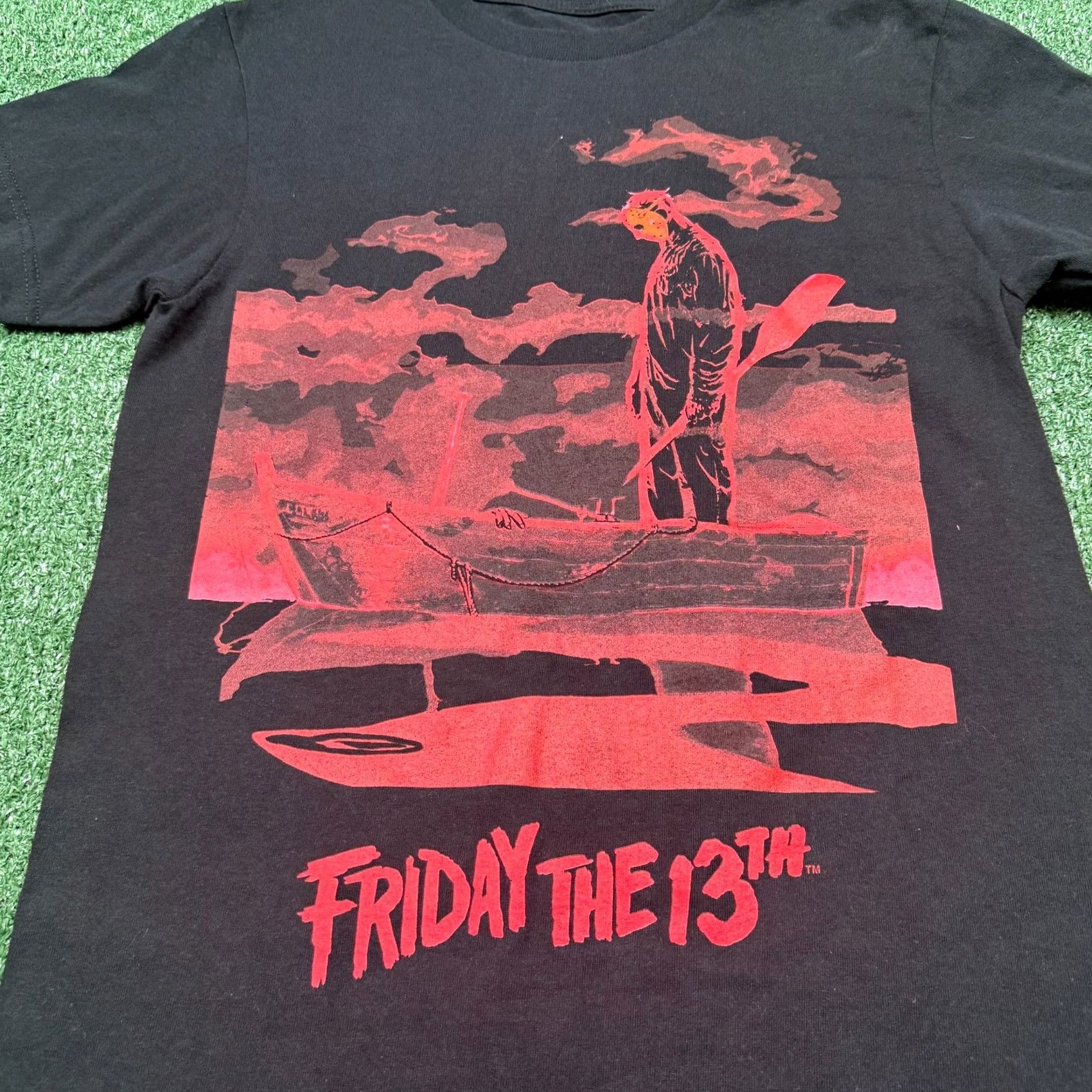 Vintage Friday The 13th Graphic T Shirt Men's S Black Short Sleeve Movie Tee Size US S / EU 44-46 / 1 - 2 Thumbnail