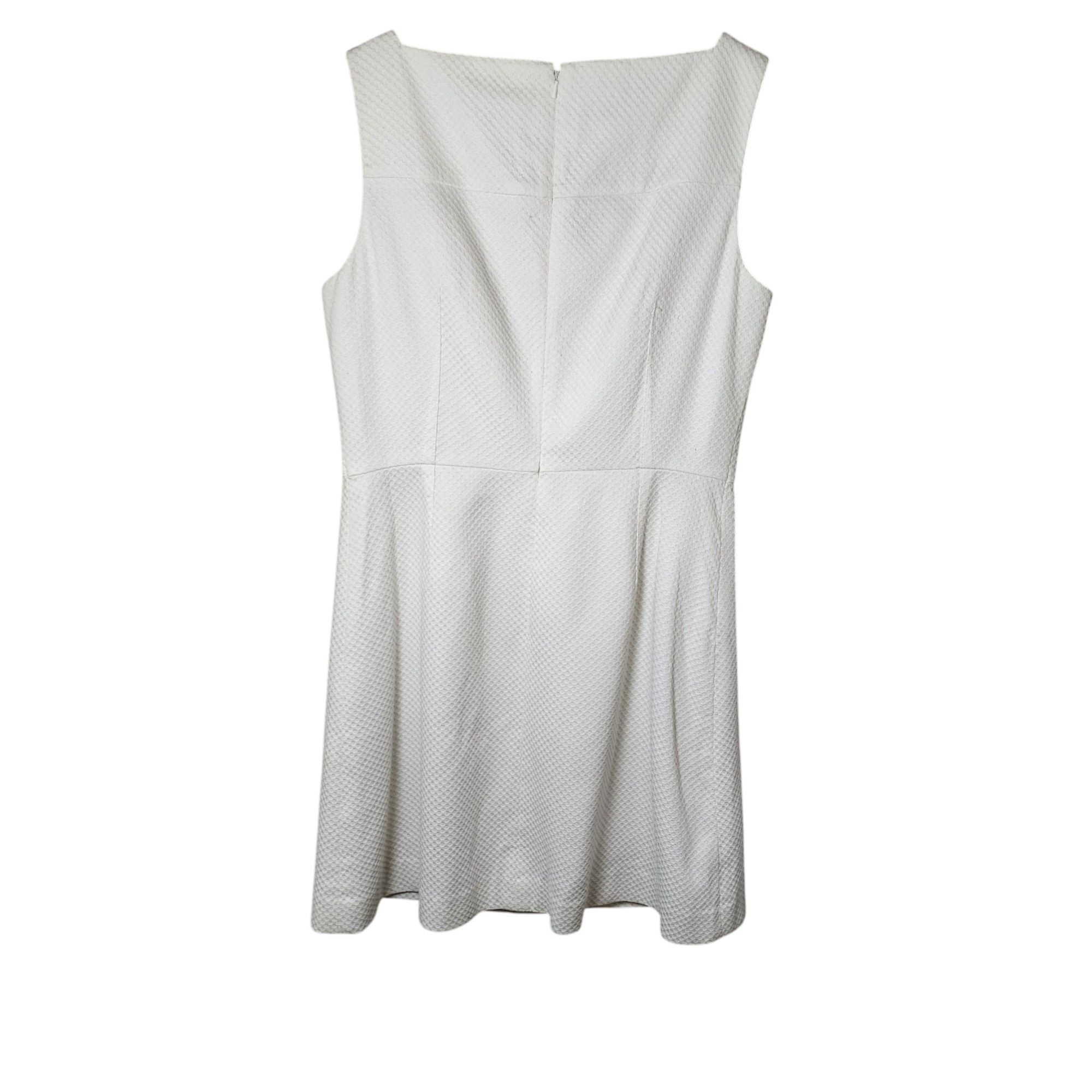 Tory Burch White Textured NWT Cotton Blend Sheath Dress Size XL / US 12-14 / IT 48-50 - 5 Thumbnail