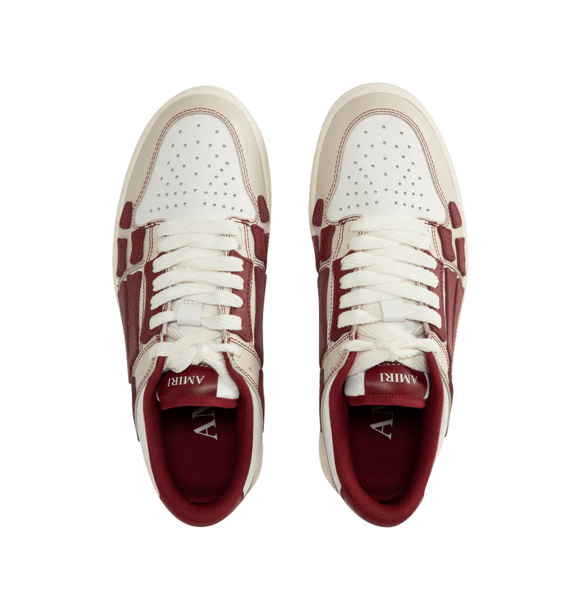 Amiri o1h1sh10525 Varsity Skel Low Top Sneaker in Red Size US 10 / EU 43 - 3 Thumbnail
