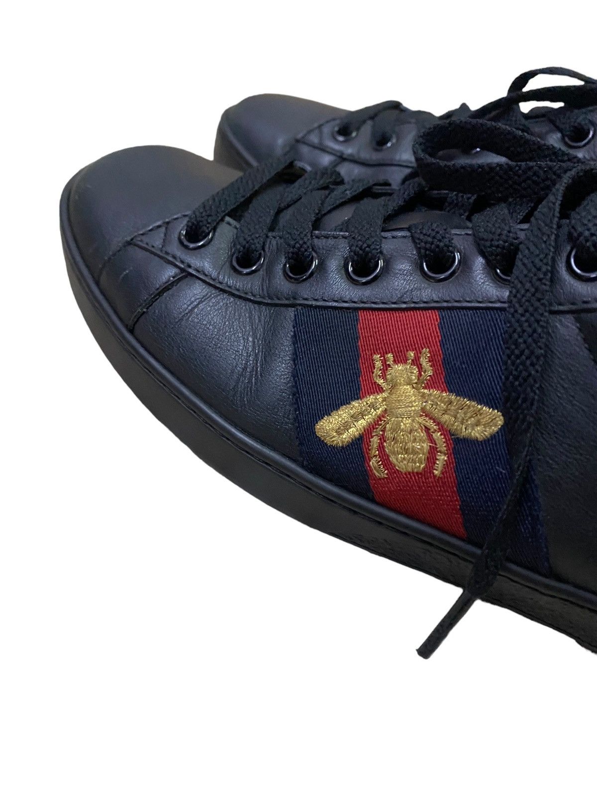 Gucci Gucci Ace Black Sneaker Size US 8 / EU 41 - 5 Thumbnail