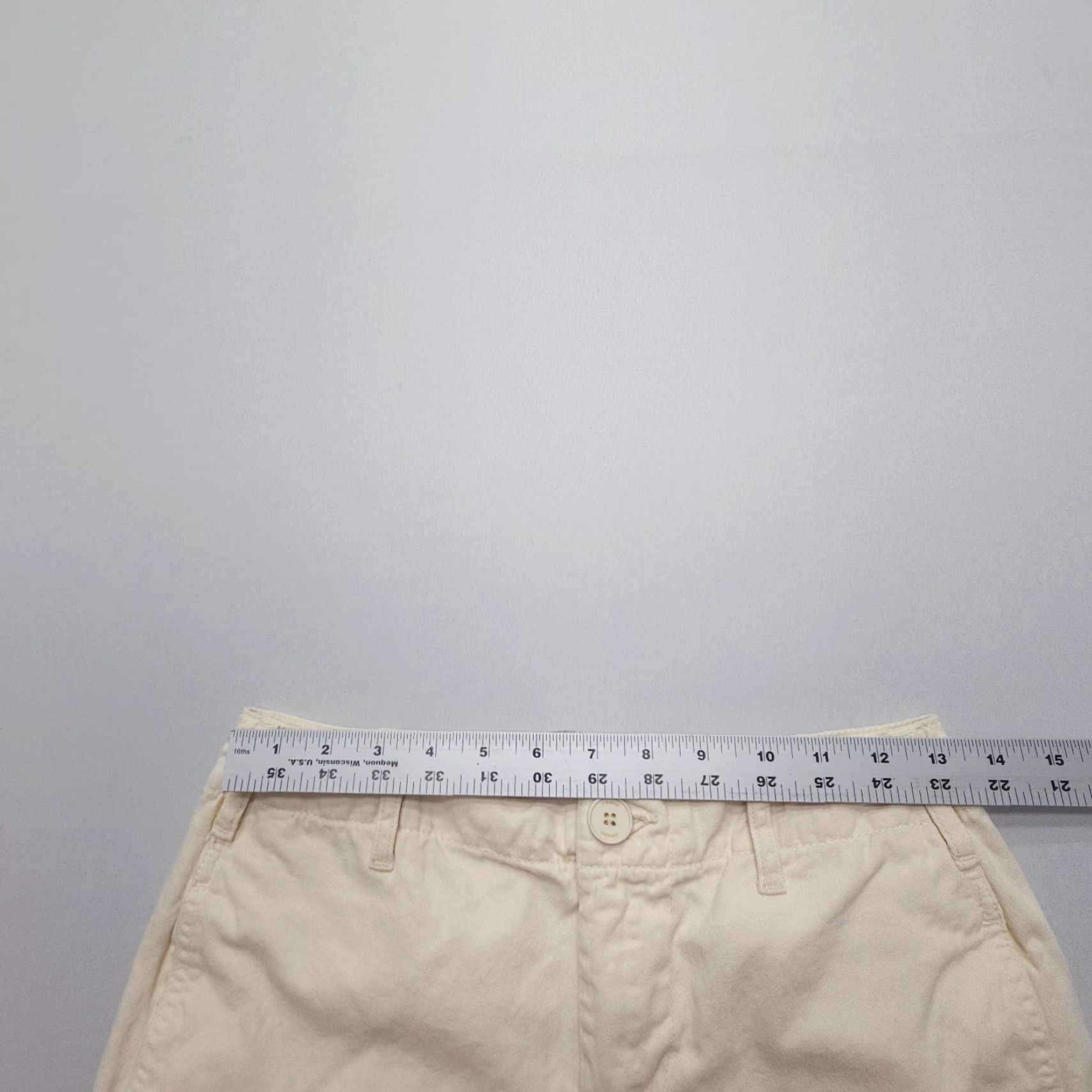 Frame FRAME Pants Womens 25 Inseam 24 Ivory Cargo Relaxed Mid Rise Travel Army Size 42" / US 20 - 7 Thumbnail