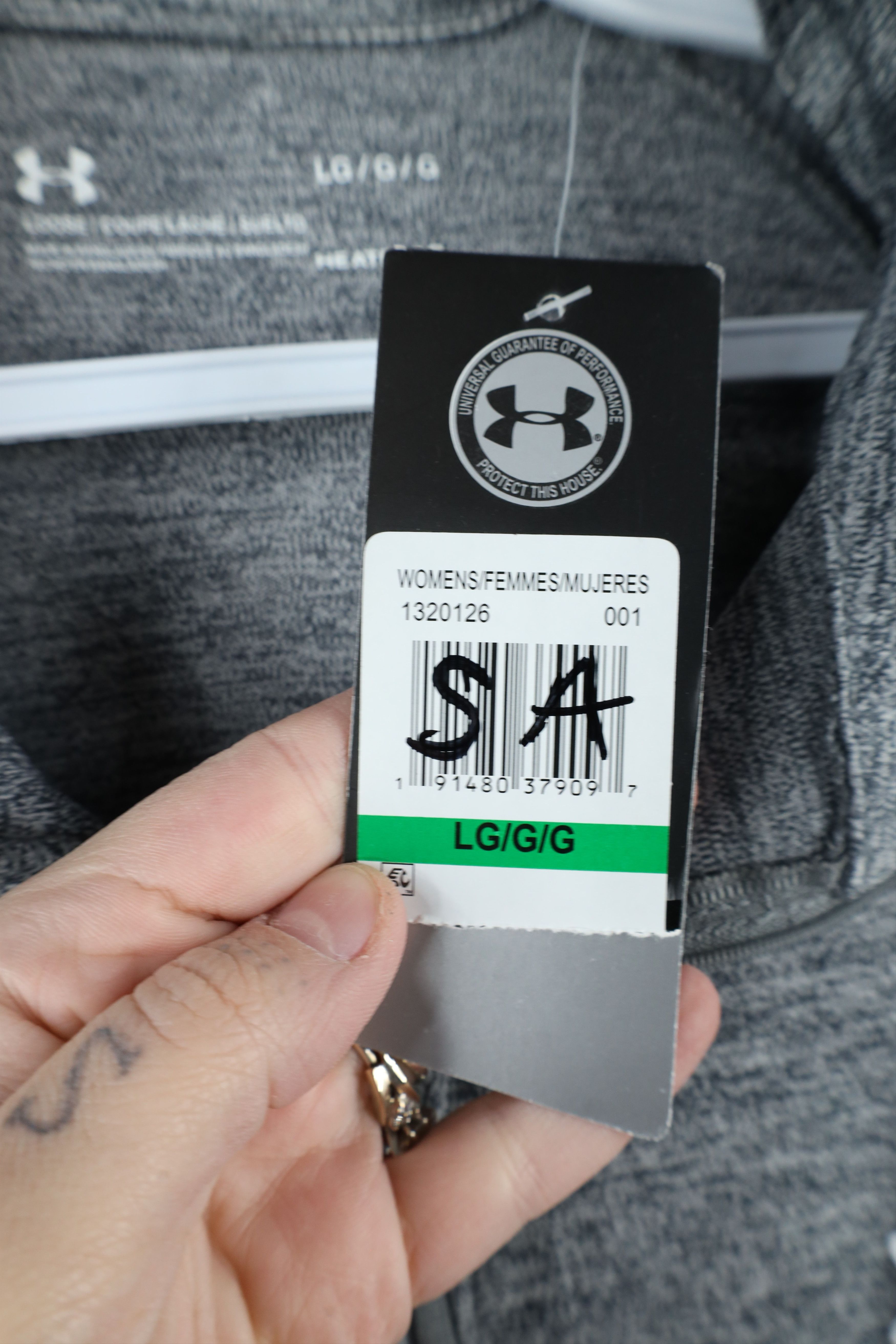 Under Armour × Vintage New Under Armour HeatGear Half Zip Pullover Jacket Top Gray Size L / US 10 / IT 46 - 6 Thumbnail