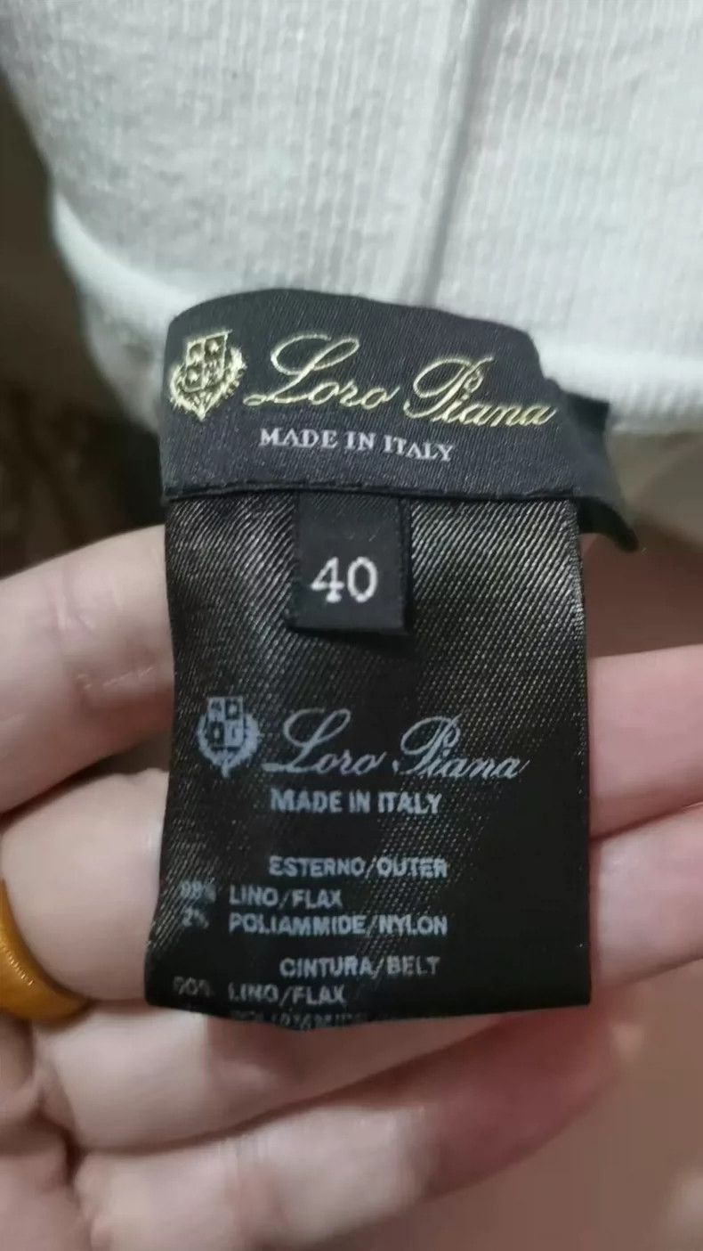 Loro Piana LORO PIANA Flax nylon wide leg pants Size 26" / US 2 / IT 38 - 3 Thumbnail