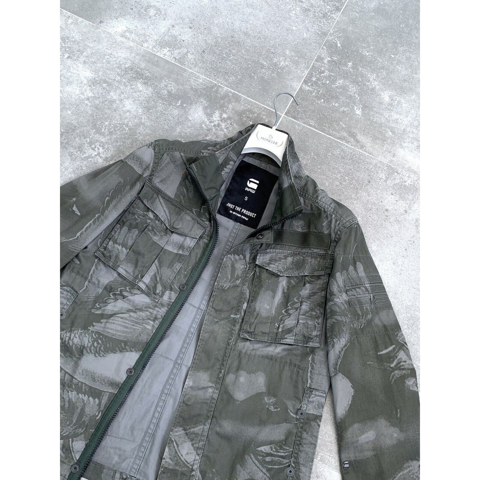 G-Star Men's G-STAR Raw Camo Overshirt Military Coat Jacket S EU 46 Size US S / EU 44-46 / 1 - 12 Thumbnail