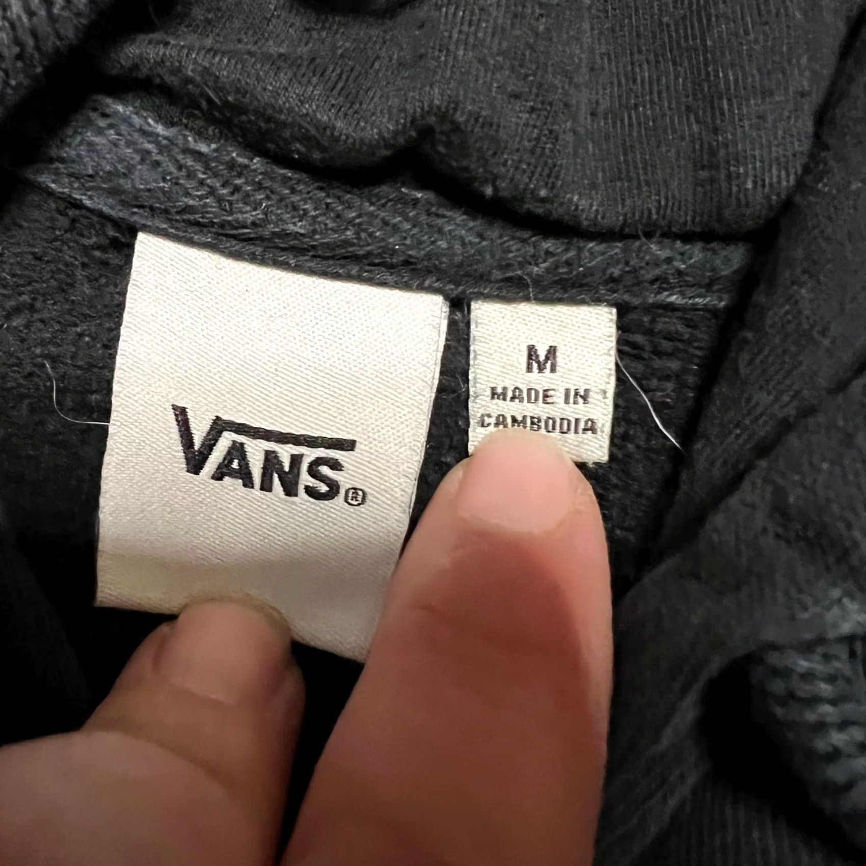 Vans Vans Hoodie Womens Medium Black skull unisex pullover checker Sweatshirt Size M / US 6-8 / IT 42-44 - 7 Thumbnail