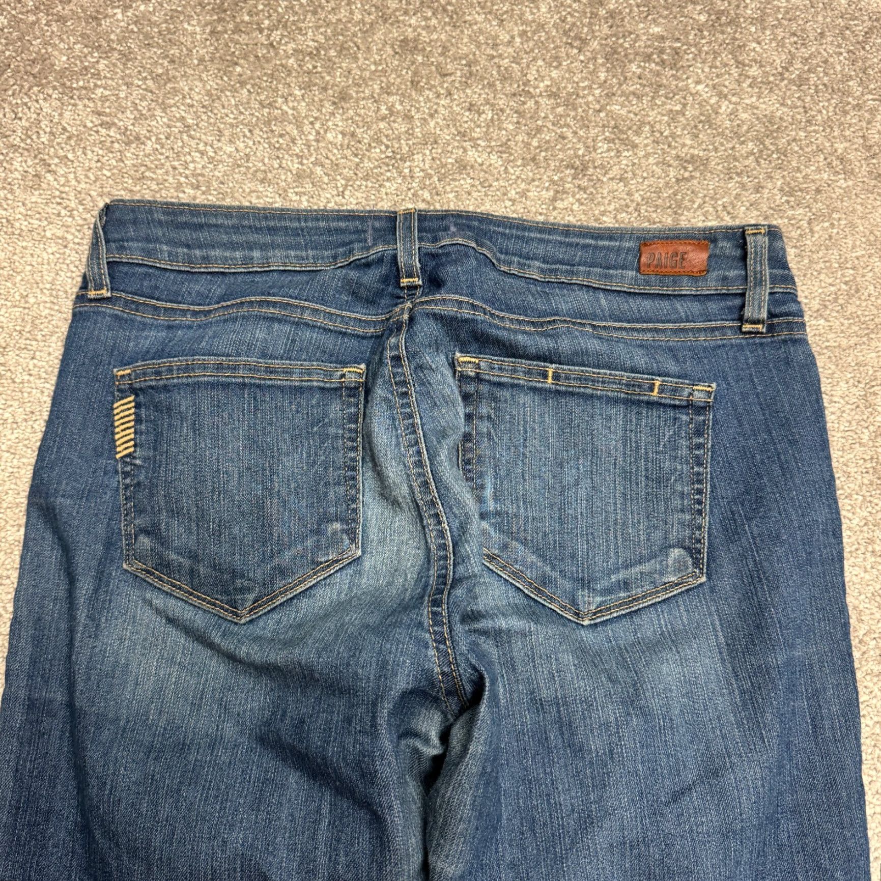 Paige Paige Verdugo Jeans - Denim Ankle Skinny - Women's 29 - Medium Blue Wash - 5-Pocket, Belt Loops - Regular Rise - Cotton Blends - Paige Brand Size 29" - 4 Thumbnail