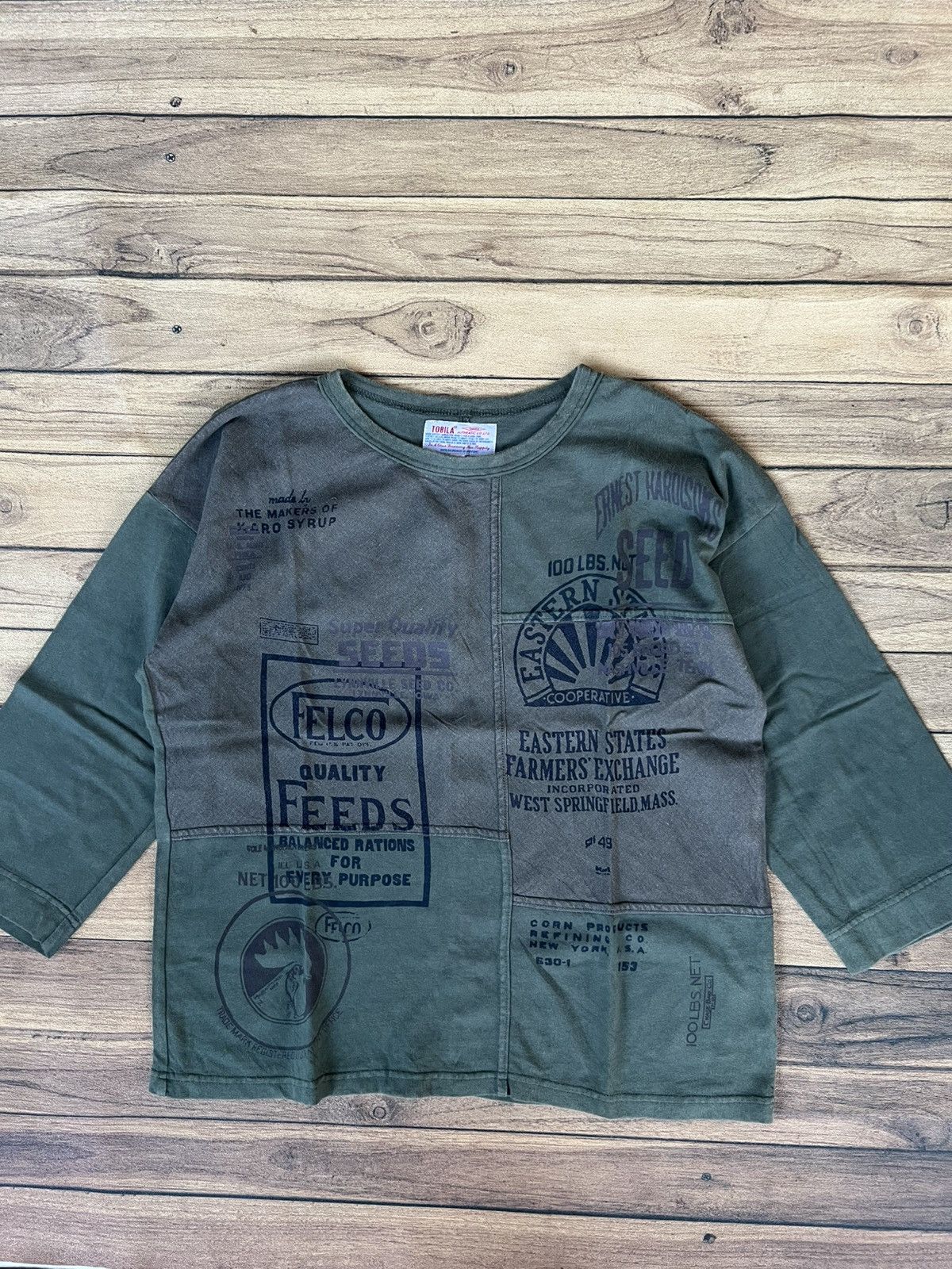 Japanese Brand Tobila y2k grunge raglan tee Size US M / EU 48-50 / 2 - 1 Thumbnail