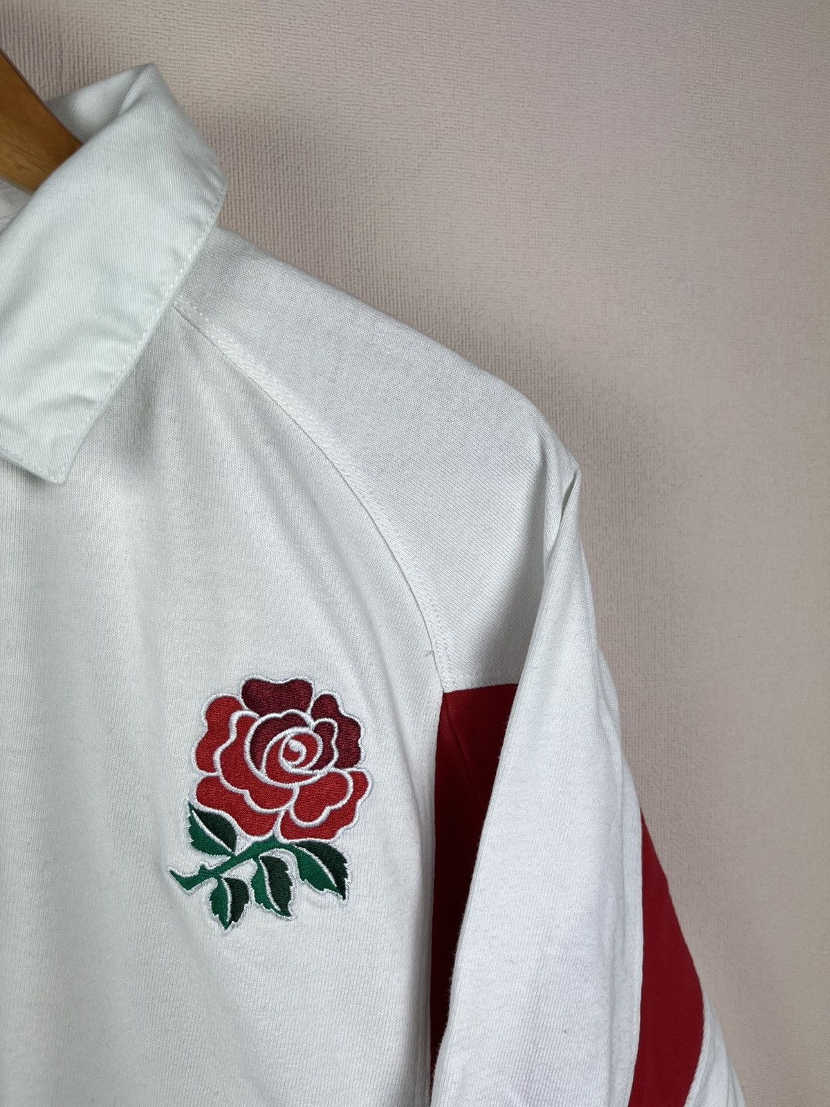 Nike VINTAGE NIKE ENGLAND RETRO RUGBY JERSEY DRILL BLOKE Y2K 90s Size US XXL / EU 58 / 5 - 4 Thumbnail