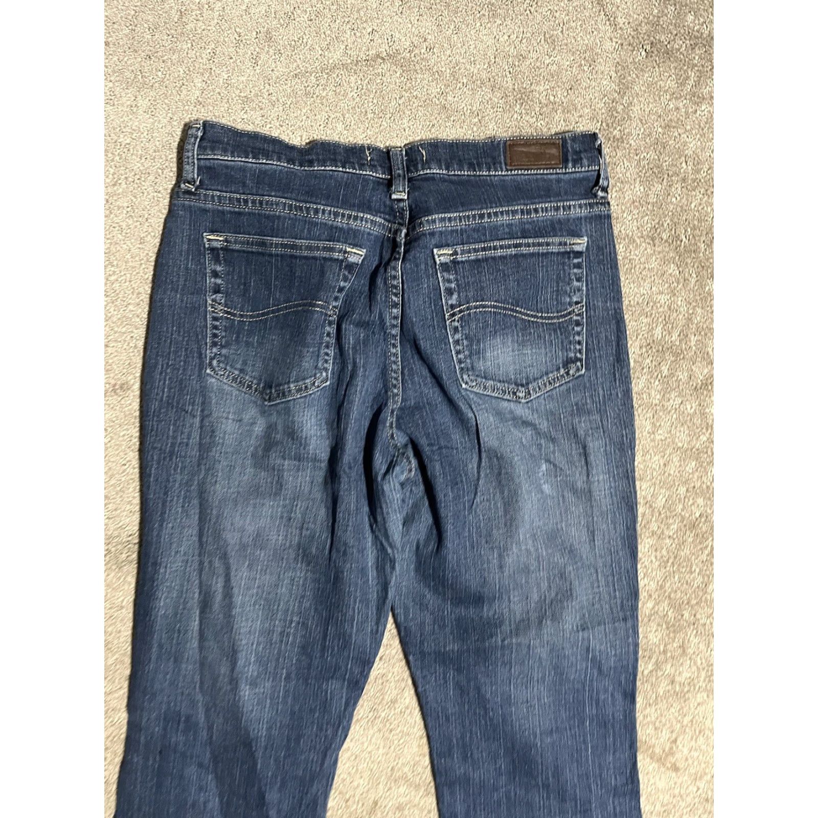 Lee Lee Jeans Womens 10 Short Blue Denim Relaxed Bootcut Waist High Rise Size 32" / US 10 / IT 46 - 2 Thumbnail