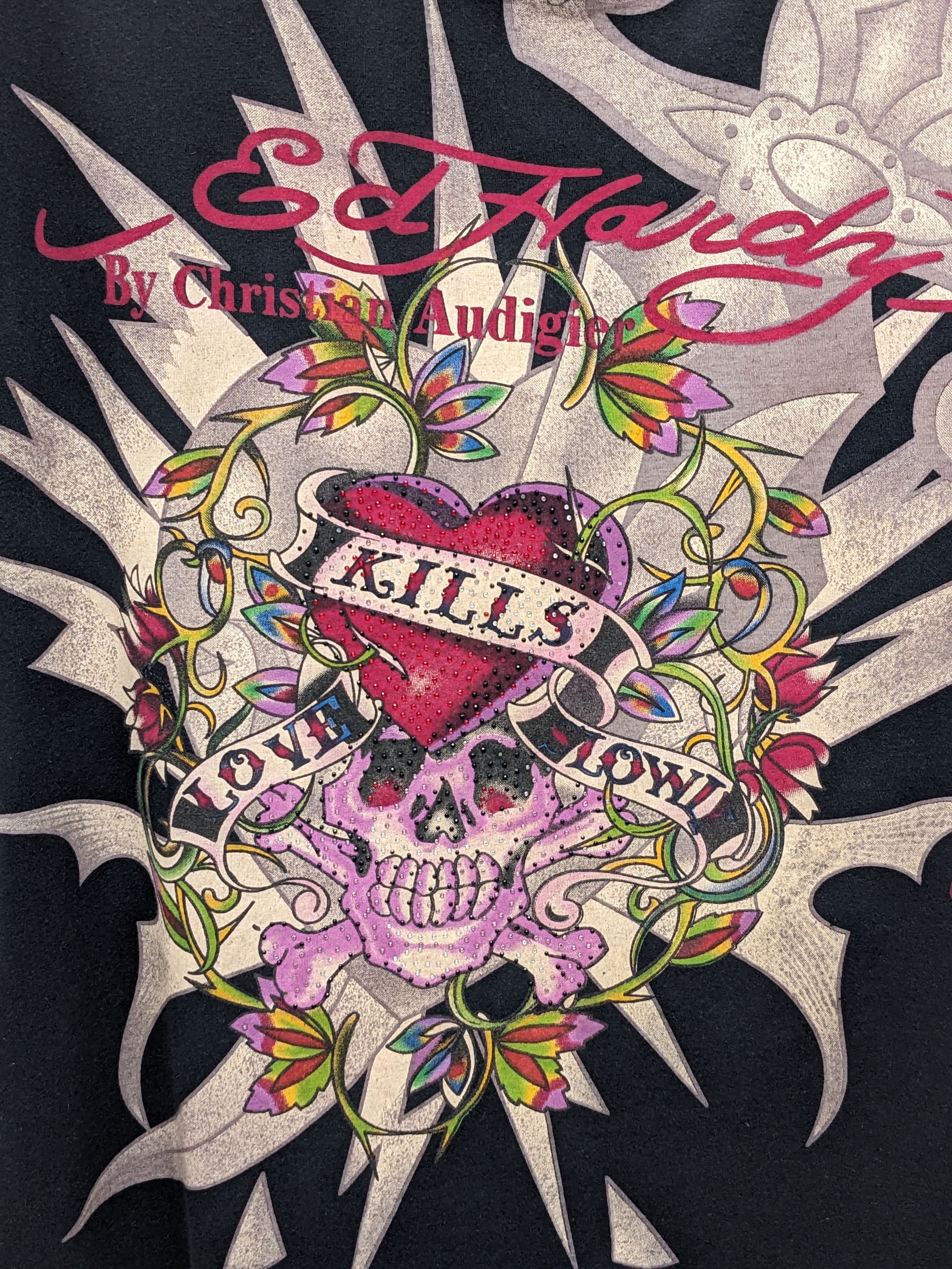 Christian Audigier ED HARDY CHRISTIAN AUDIGIER PUSHEAD SKULLS Size US XXL / EU 58 / 5 - 3 Thumbnail