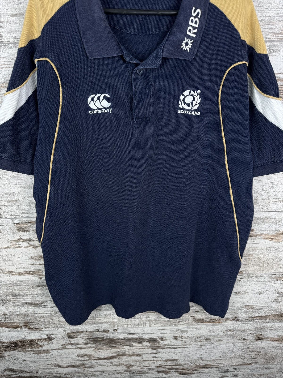 Vintage Mens Vintage Canterbury Scotland rugby polos T-shirt jersey Size US XL / EU 56 / 4 - 5 Thumbnail