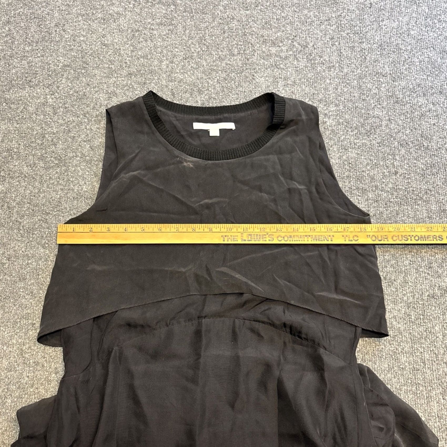 Jonathan Simkhai Jonathan Simkhai Maxi Dress Tank Silk Black 2 Women Sheer Tiered Long Size XS / US 0-2 / IT 36-38 - 5 Thumbnail