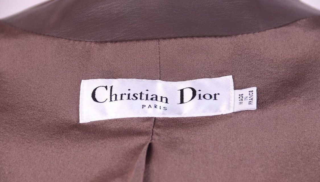 Dior Christian Dior Leather Belt Detail Back Abstract Jacket Size XL / US 12-14 / IT 48-50 - 5 Thumbnail