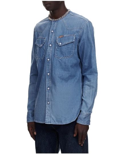 Kapital Kapital 8oz denim band collar studs western shirt indigo 3 Size US L / EU 52-54 / 3 - 14 Thumbnail