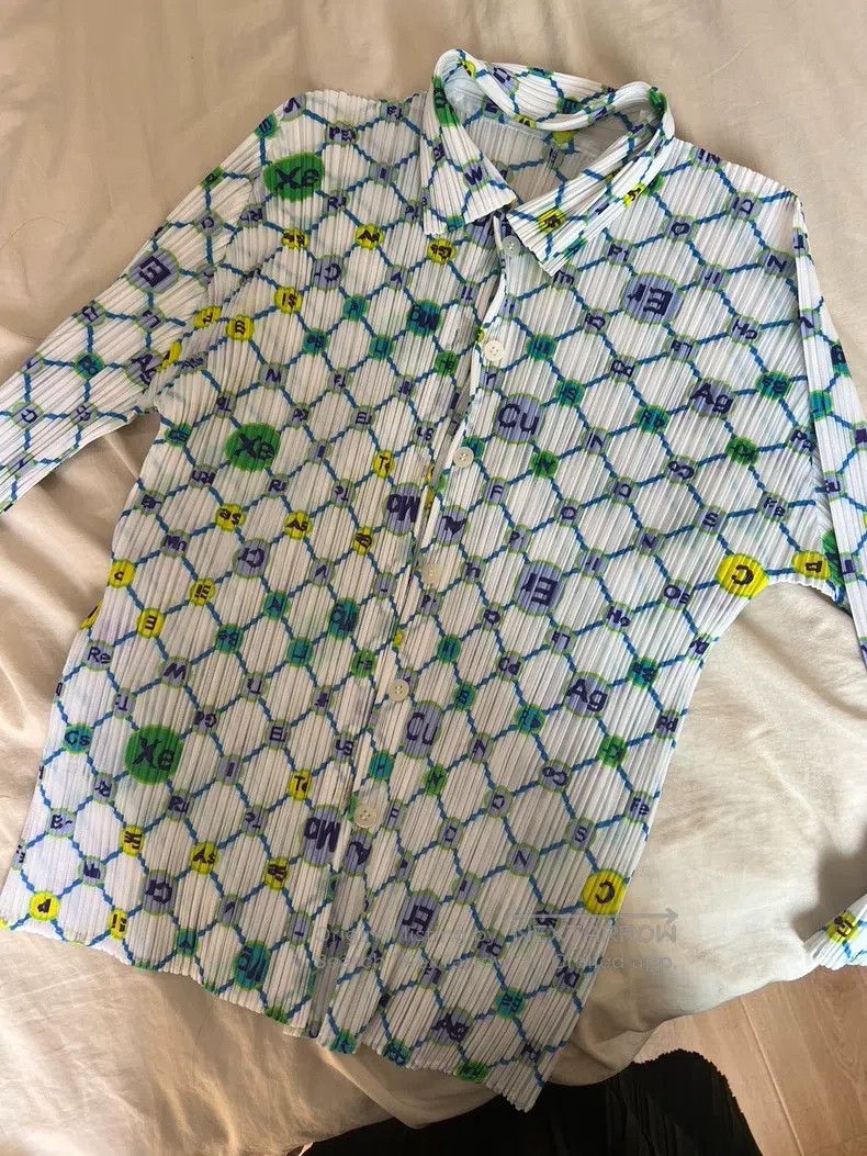 Issey Miyake Issey Miyake Periodic Table of Elements Jacket Size L / US 10 / IT 46 - 1 Thumbnail