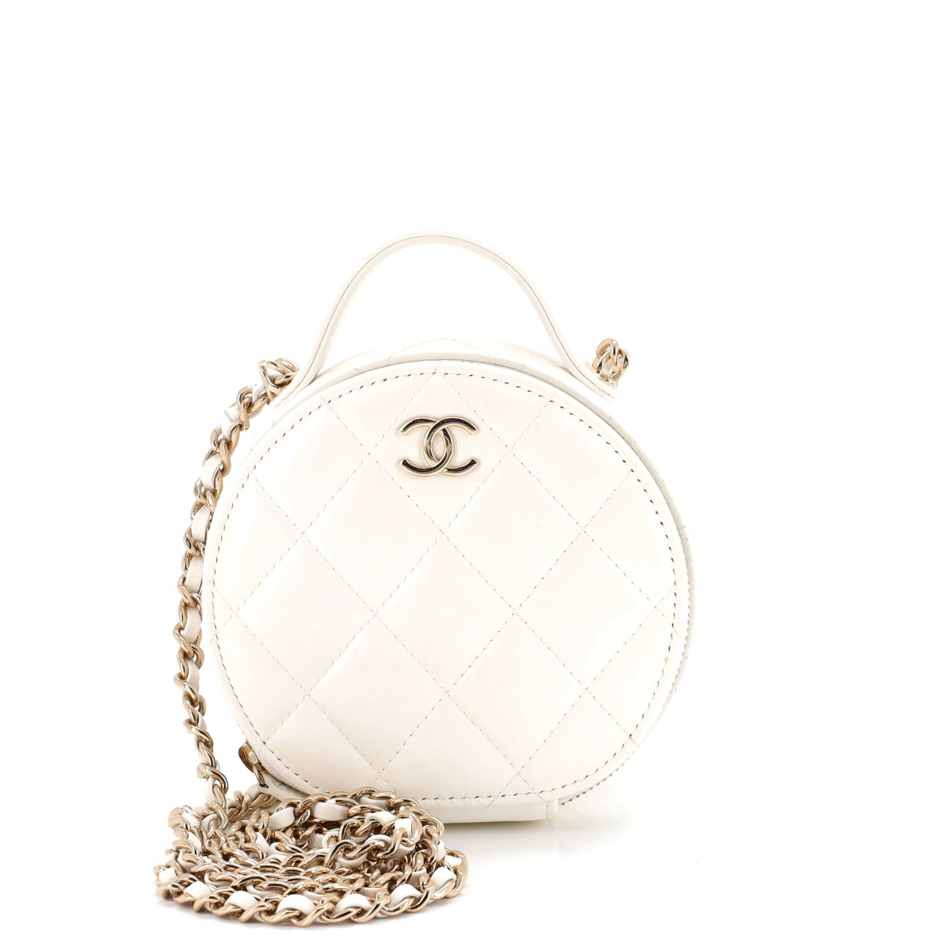 Chanel Handle with Care Round Vanity Case with Chain Size ONE SIZE - 1 Thumbnail