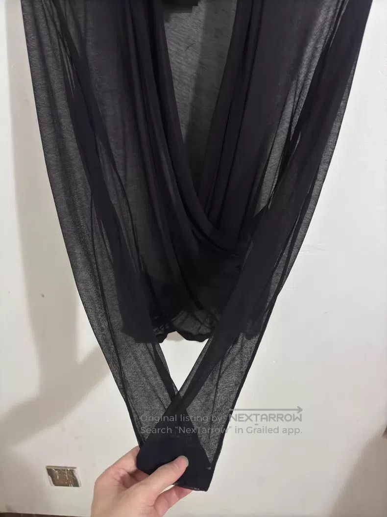 Saint Laurent Paris Saint Laurent Paris Chiffon Cross V-neck Black Samurai Shi Size US XS / EU 42 / 0 - 3 Thumbnail