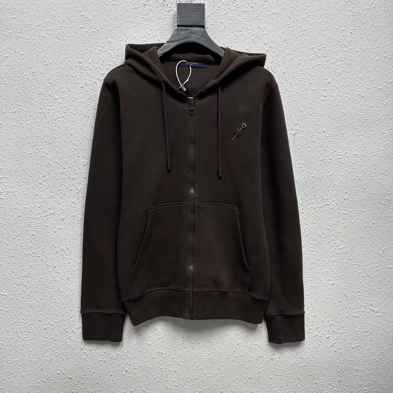 Louis Vuitton Brown Zip-Up Hoodie with Front Pocket Size US S / EU 44-46 / 1 - 1 Thumbnail