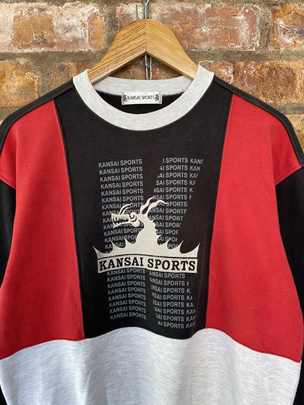 Kansai Yamamoto 90s Kansai Yamamoto Dragon Embroidered color block Size US M / EU 48-50 / 2 - 3 Thumbnail