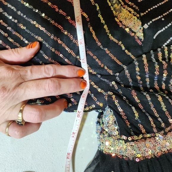 Vintage Bee Queen by Reseda Embellished Flare Slv Lined Sz 12/XL/44 Size XL / US 12-14 / IT 48-50 - 12 Thumbnail