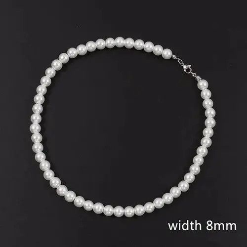 Vintage Pearl Necklace Casual Chain Jewelry Classic Imitation Bead Size ONE SIZE - 4 Thumbnail