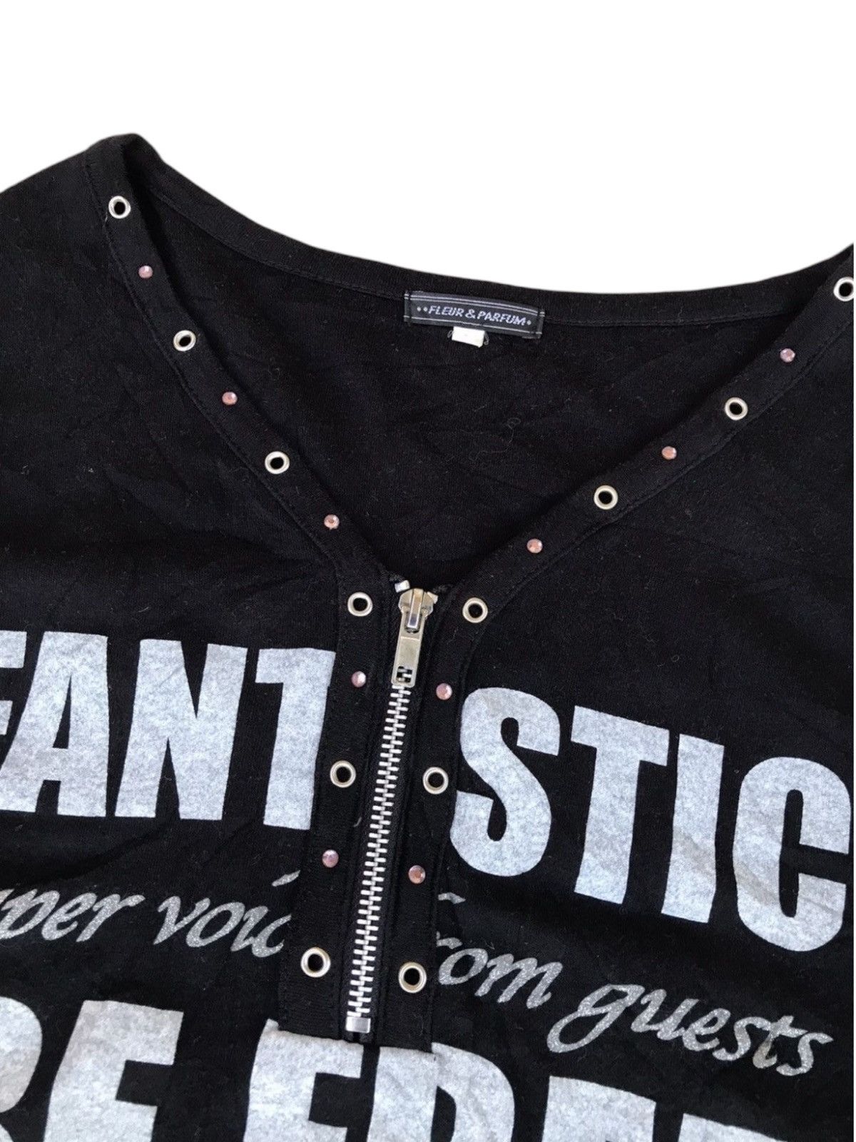 Designer × Japanese Brand Japanese Poem Studded Longsleeve Size L / US 10 / IT 46 - 3 Thumbnail