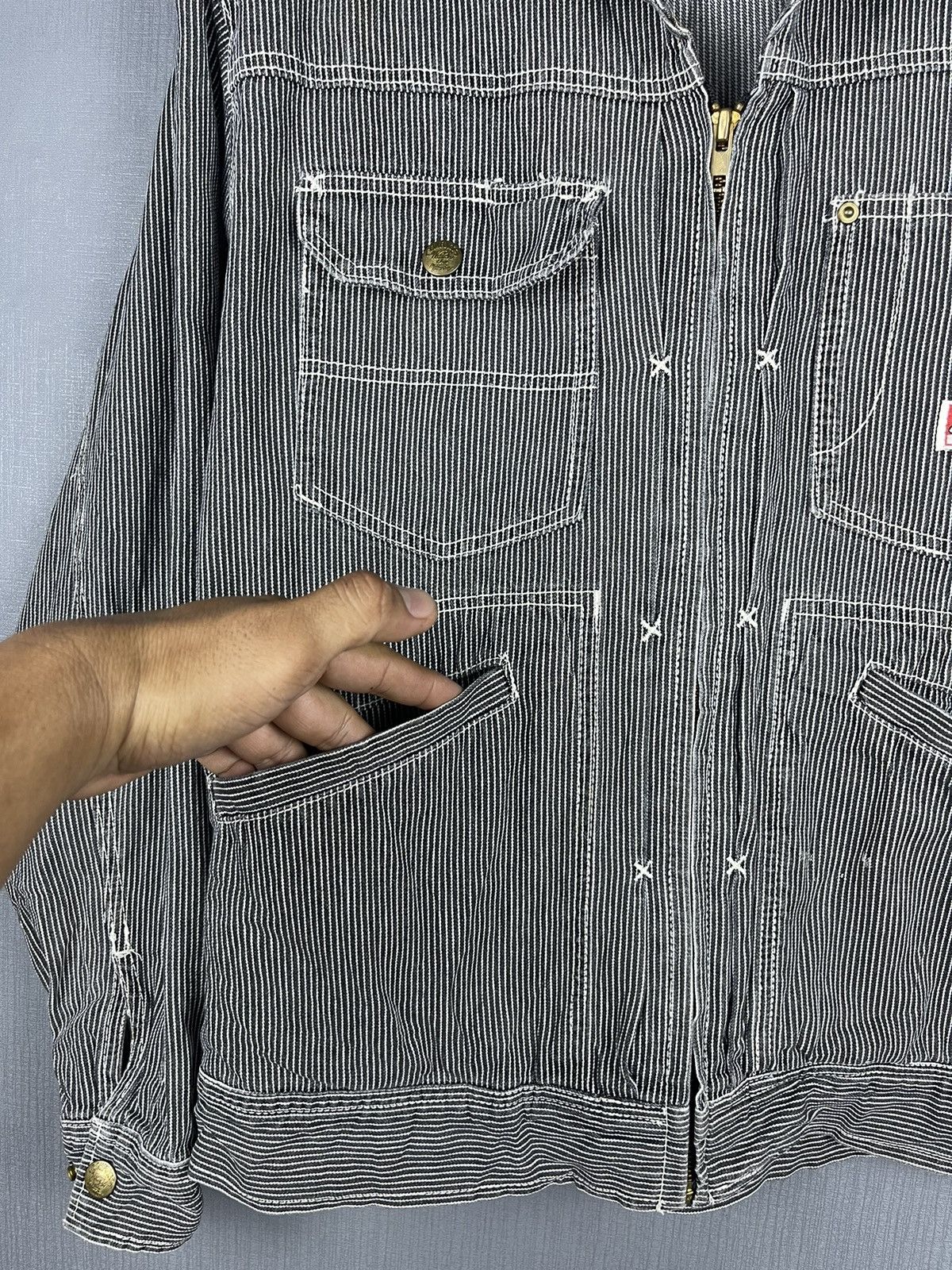 Hysteric Glamour Hysteric GLAMOUR Dogman Hickory Multipocket Workwear Jacket Size US M / EU 48-50 / 2 - 7 Thumbnail